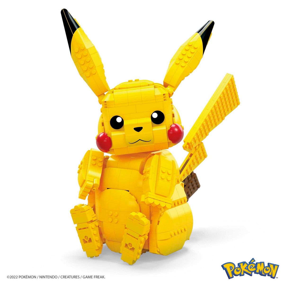 MATTEL Pikachu géant - Pokémon à construire Mega Blocks