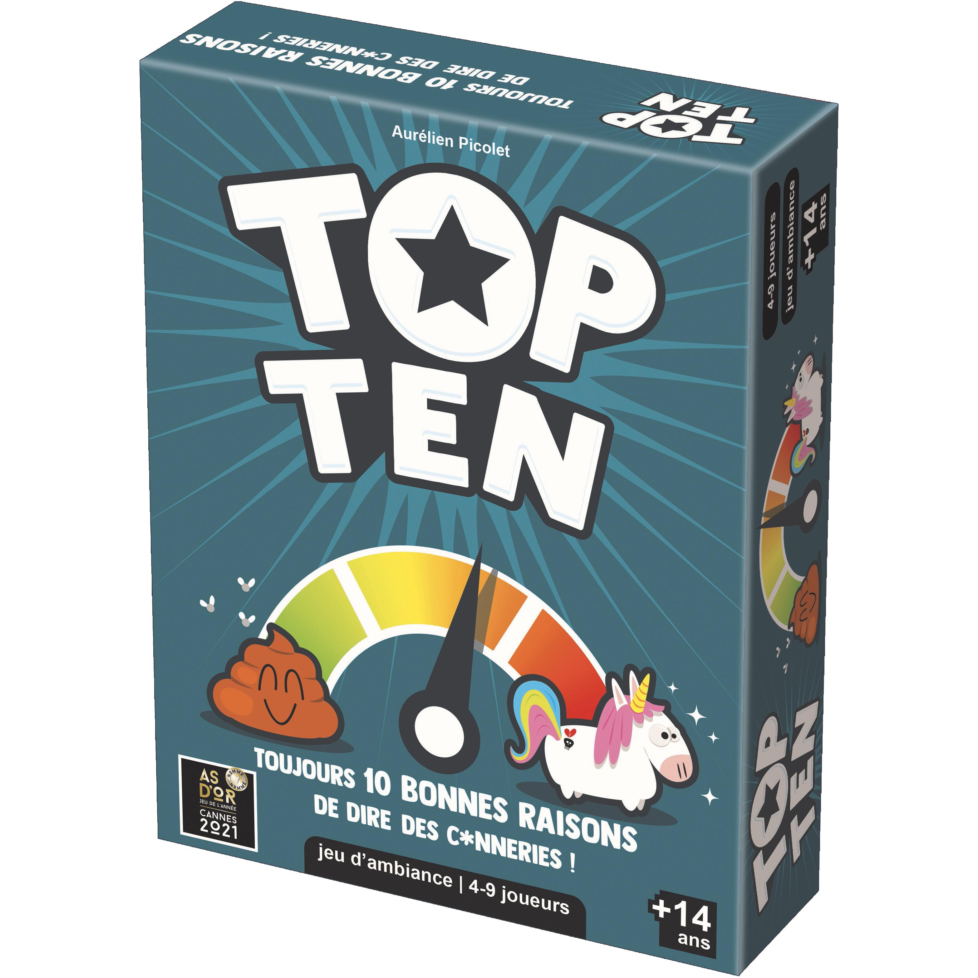 Voir la diapositive 2 : ASMODEE Jeu Top Ten