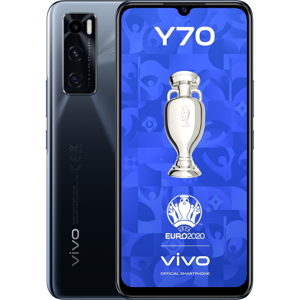 VIVO Pack Smartphone Y70  4G  128 Go  Noir + Coque UEFA