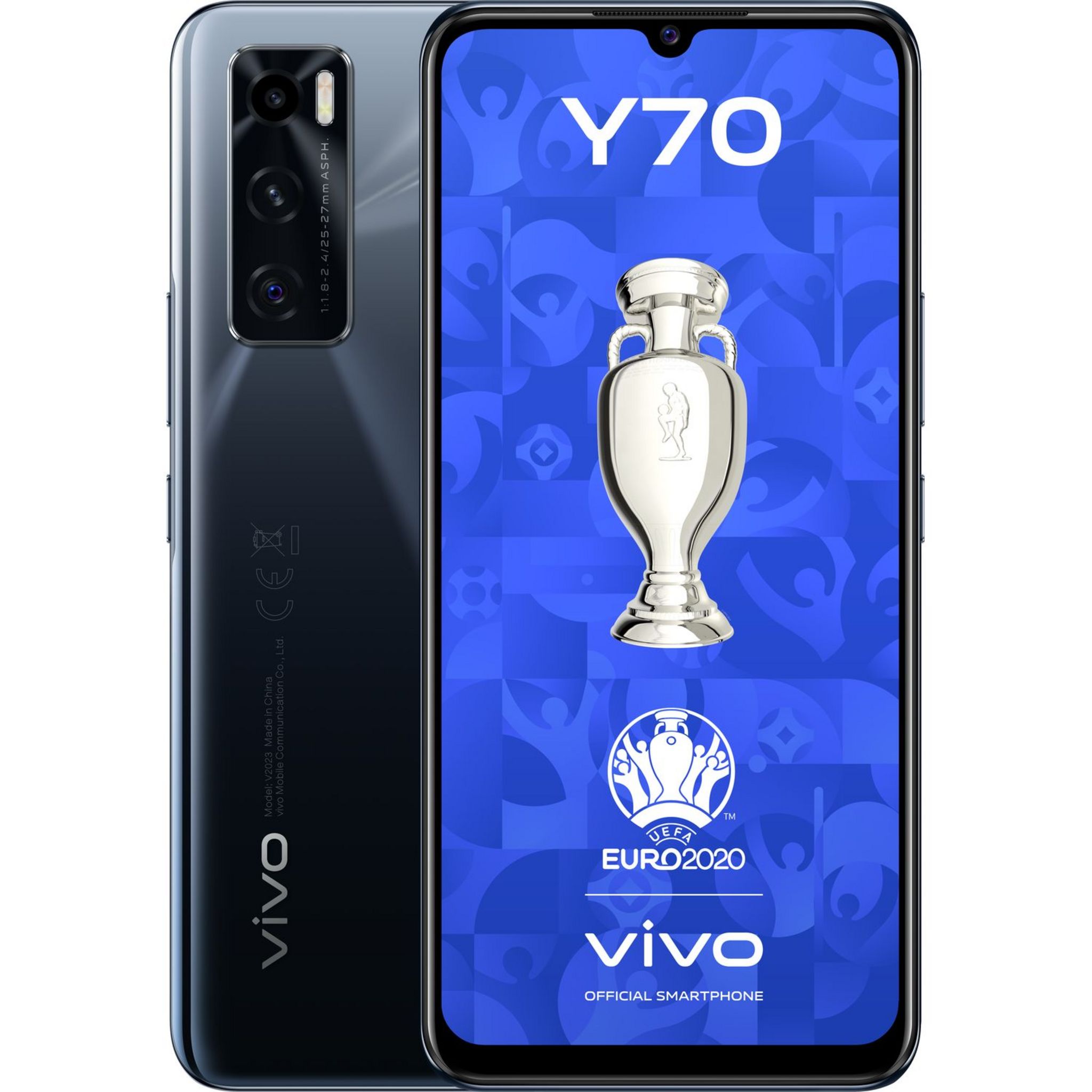 Voir la diapositive 4 : VIVO Pack Smartphone Y70  4G  128 Go  Noir + Coque UEFA