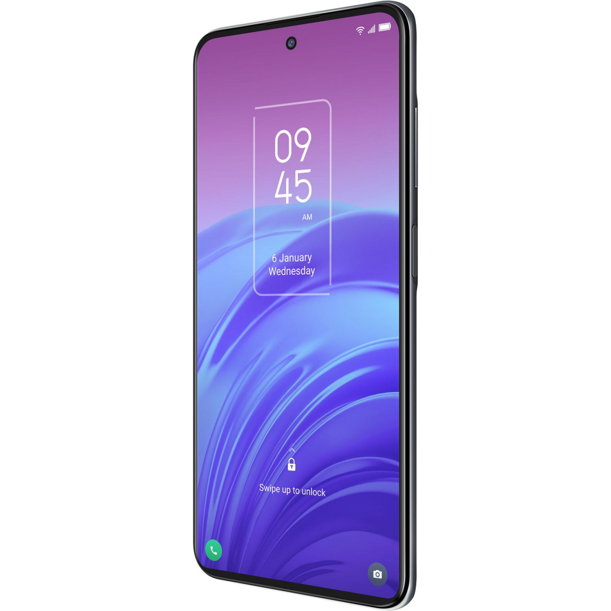 Voir la diapositive 2 : TCL Smartphone 20L  128 Go  6.67 pouces  Noir  4G  Double Nano Sim