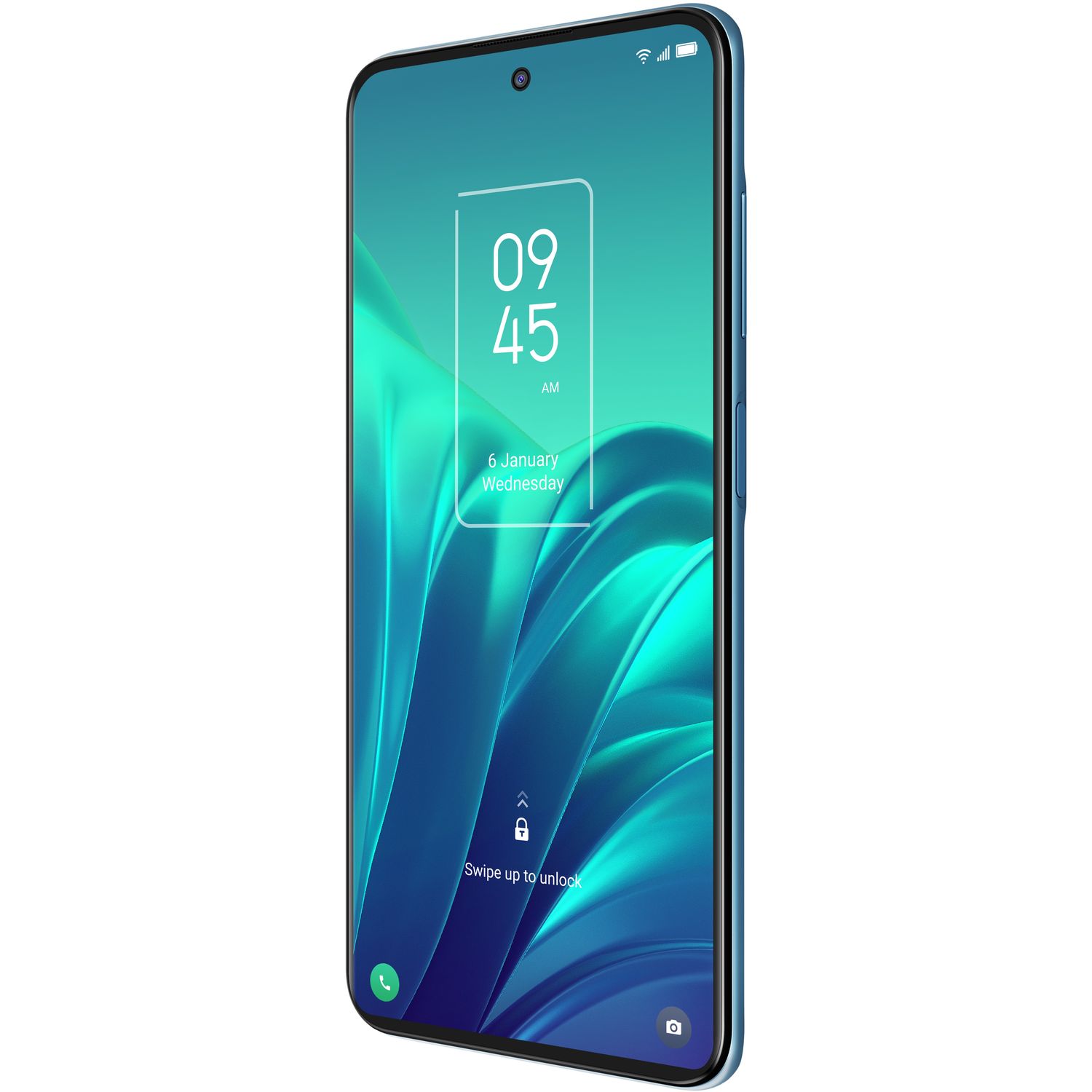 Voir la diapositive 2 : TCL Smartphone 20L  128 Go  6.67 pouces  Bleu  4G  Double Nano Sim