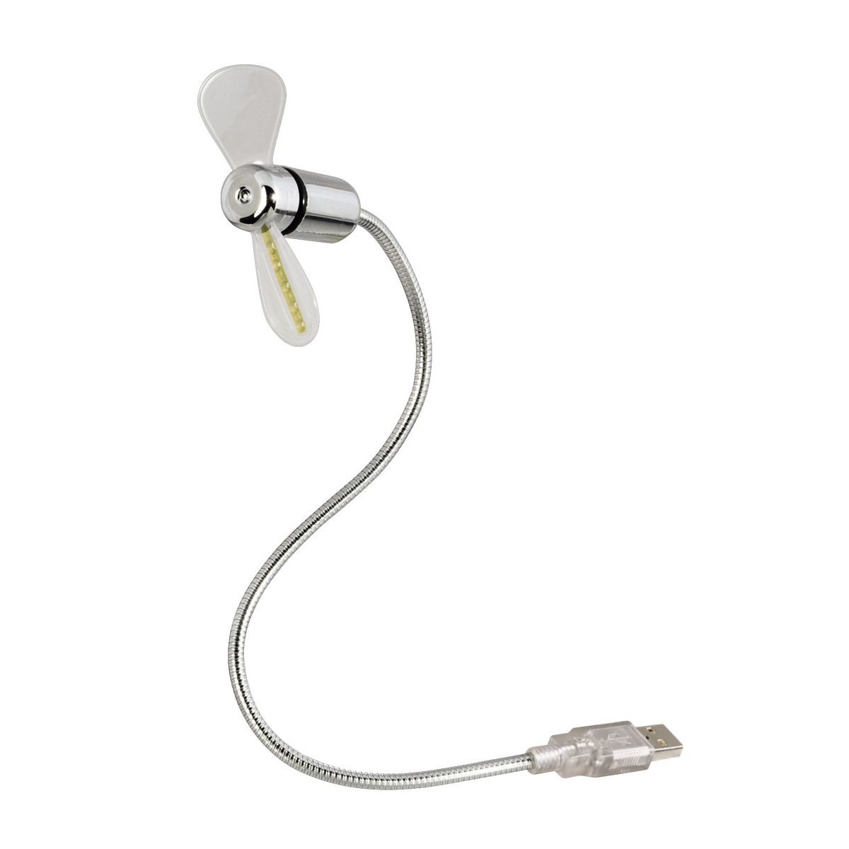 HAMA Ventilateur USB TEMPERATURE - Argent