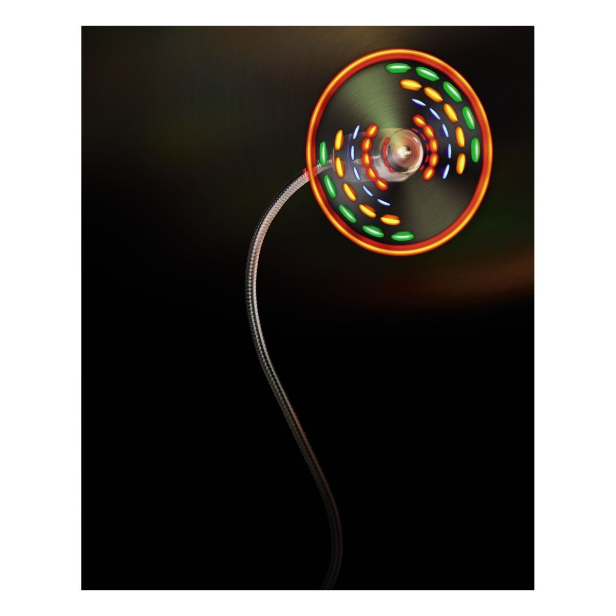 Voir la diapositive 3 : HAMA Ventilateur USB LED COLOR - Argent