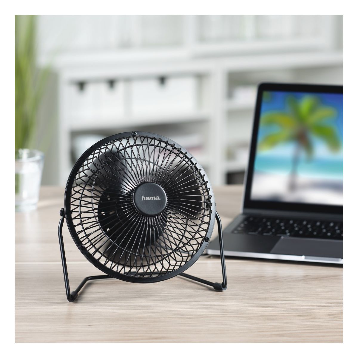 HAMA Ventilateur USB 20 cm 2 vit - Noir
