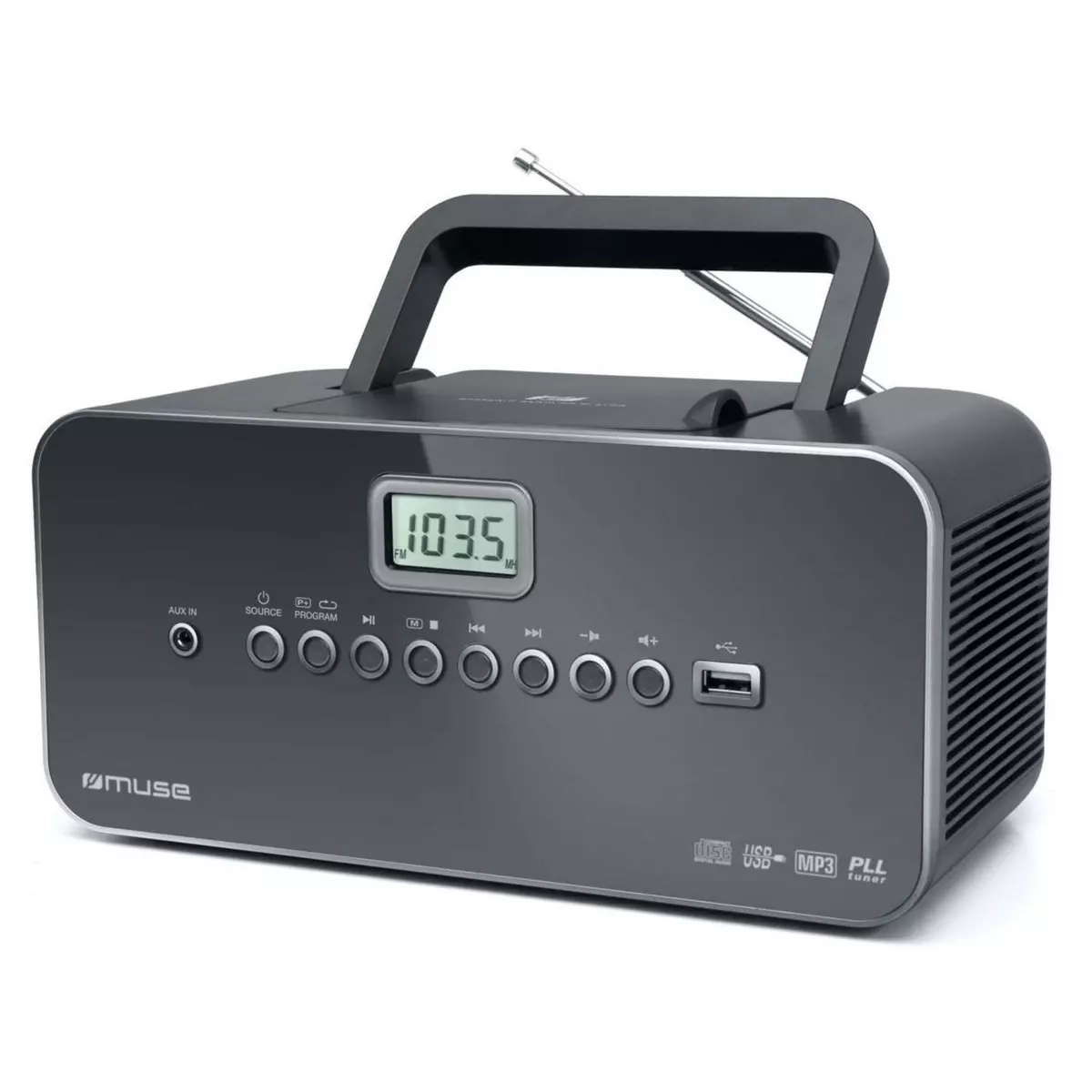MUSE Radio CD/MP3/USB - M-28 DG - Noir