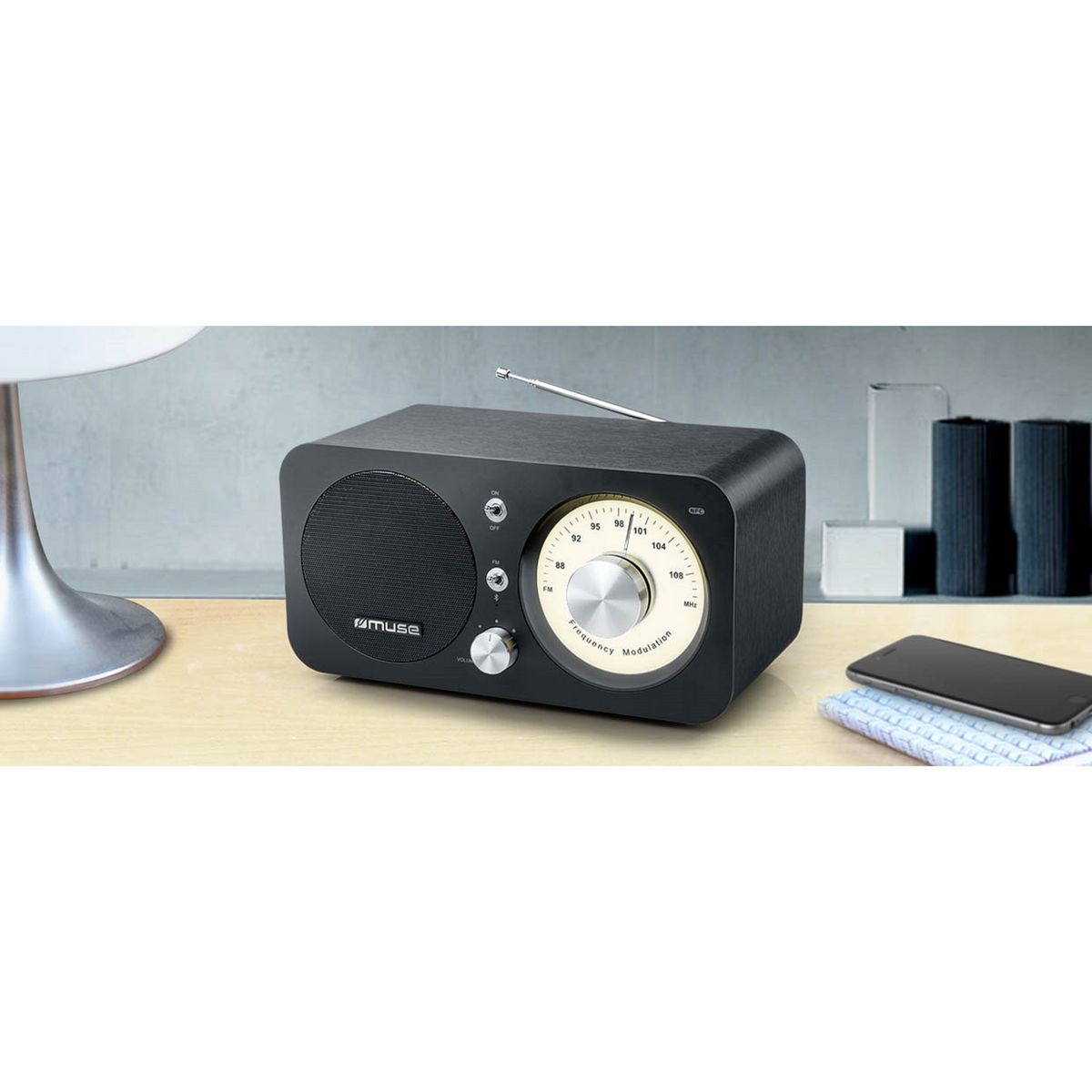 MUSE Radio Bluetooth - Noir - M-095 BT