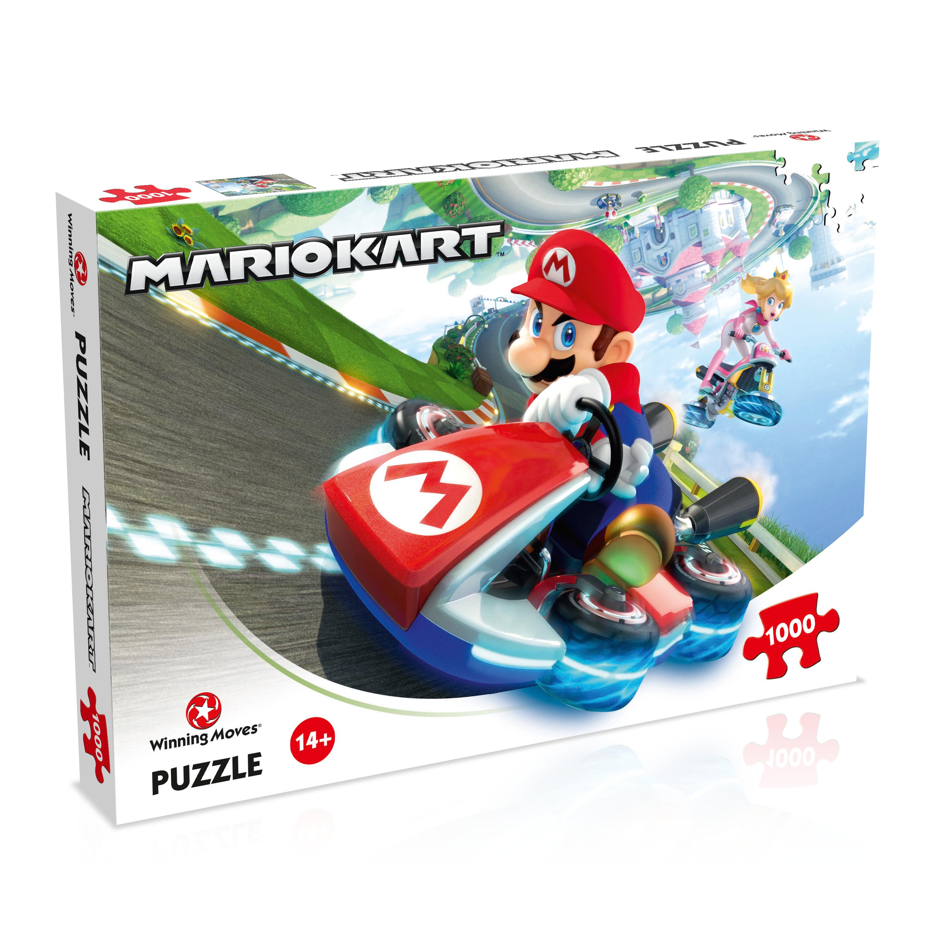 Voir la diapositive 2 : WINNING MOVES Puzzle 1000 pièces Mario Kart Fun Racer