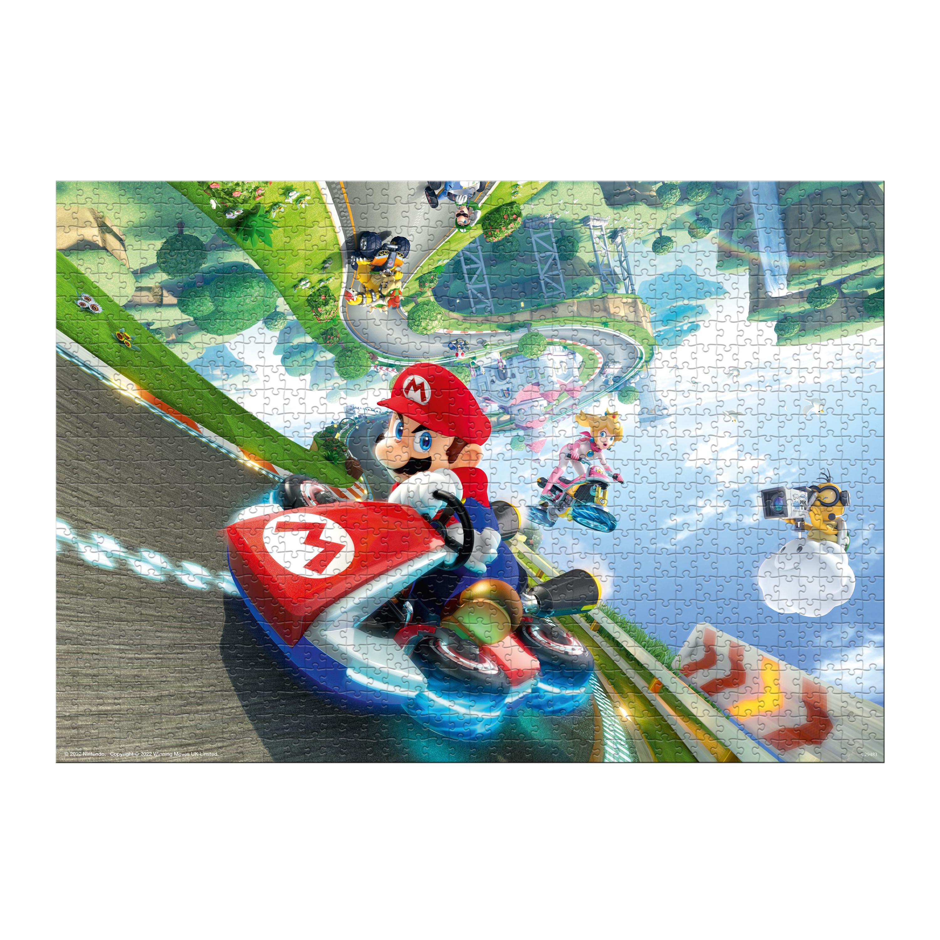 Voir la diapositive 5 : WINNING MOVES Puzzle 1000 pièces Mario Kart Fun Racer