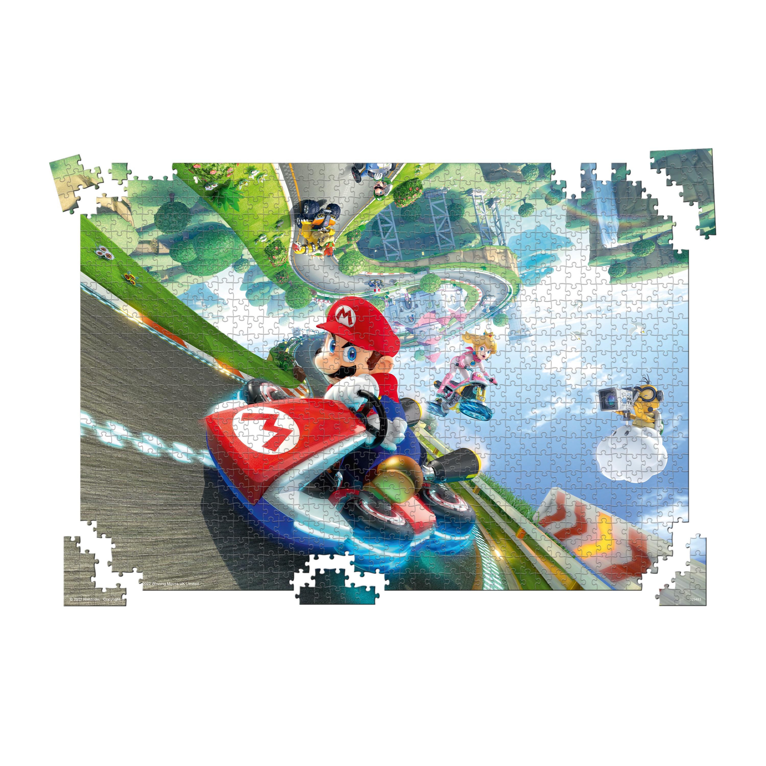Voir la diapositive 6 : WINNING MOVES Puzzle 1000 pièces Mario Kart Fun Racer