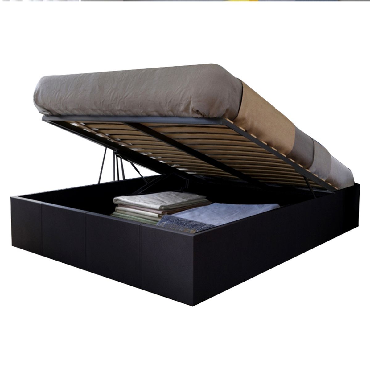 Lit coffre adulte 140 x 190 cm + sommier TIVOLI