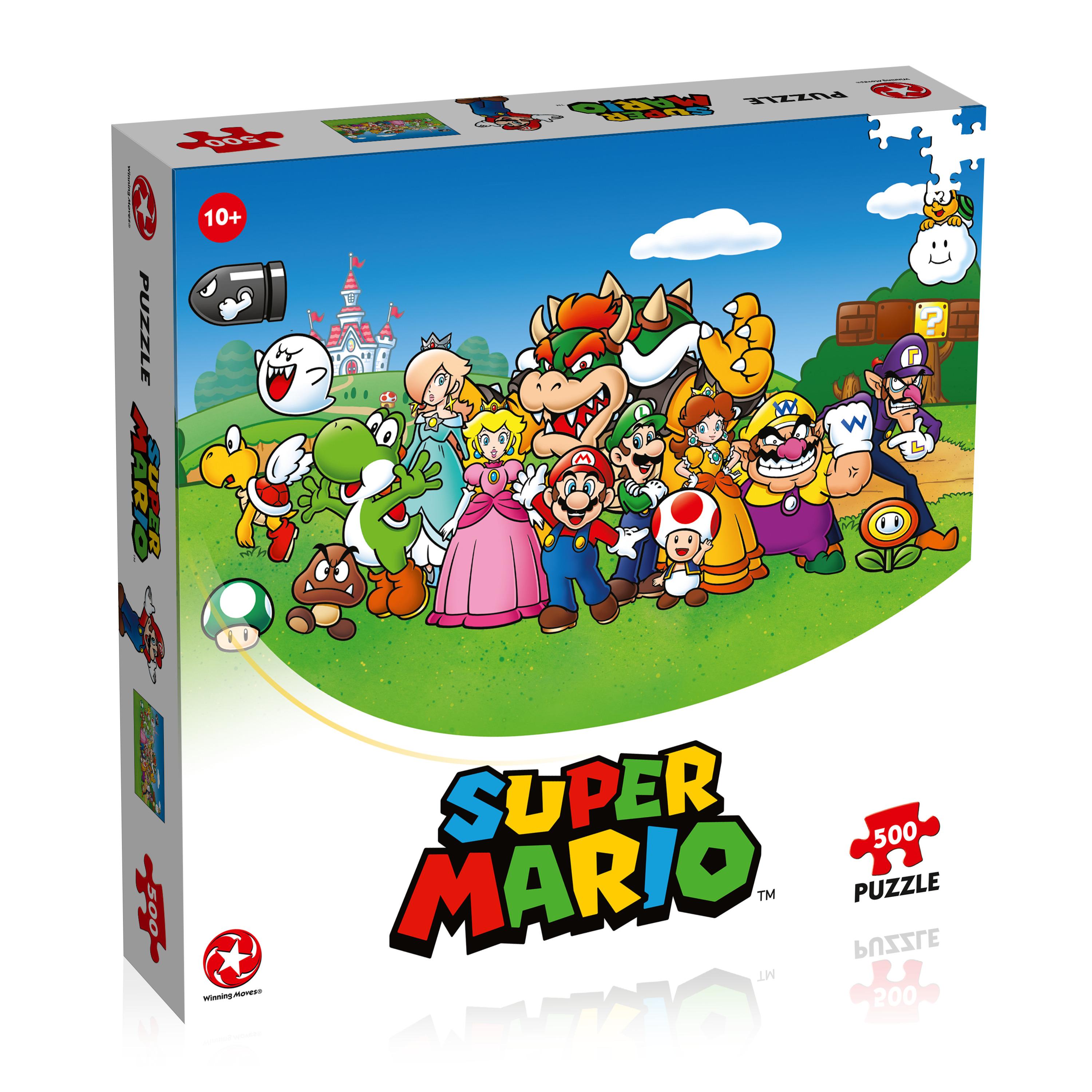 Voir la diapositive 2 : WINNING MOVES Puzzle 500 pièces Super Mario and Friends