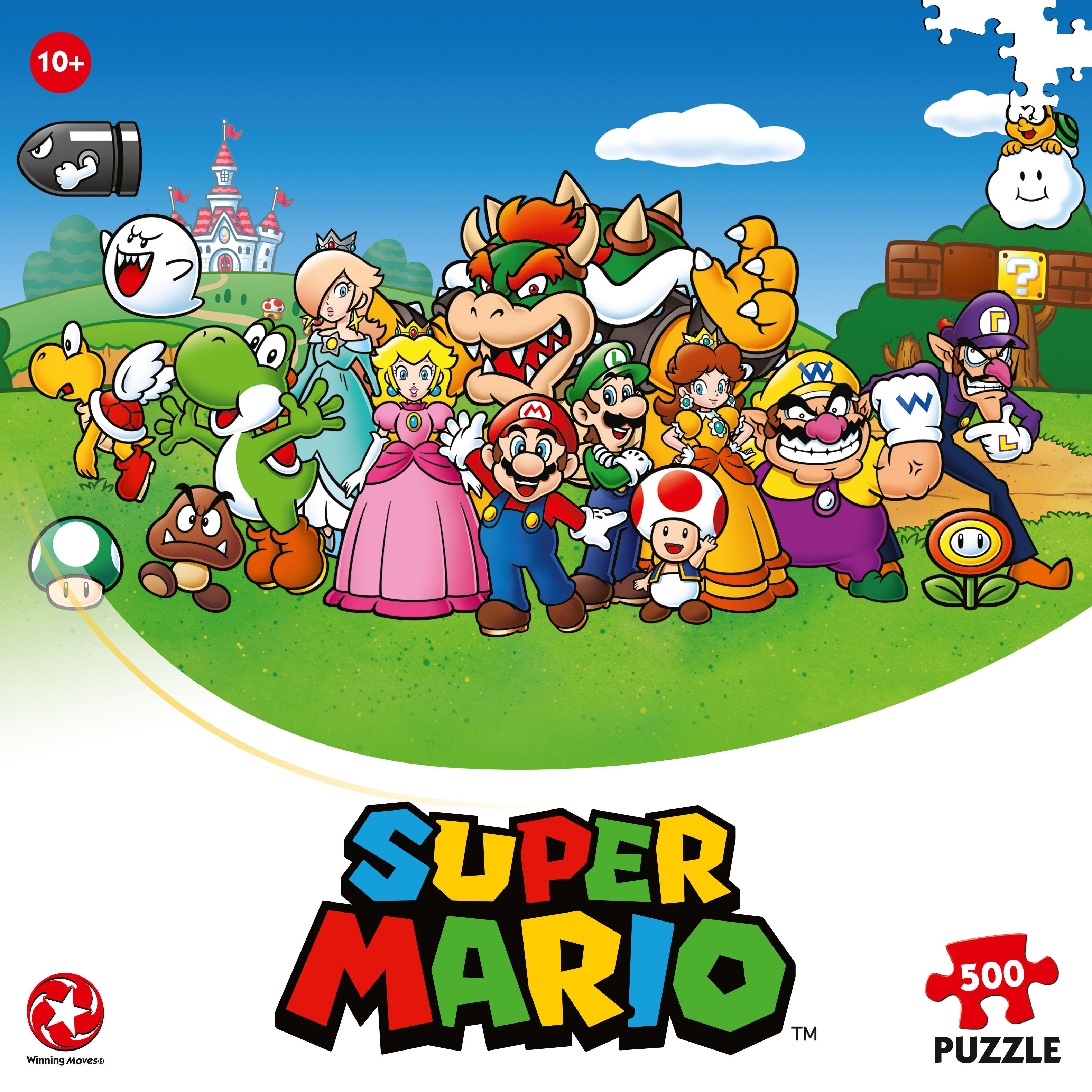 Voir la diapositive 4 : WINNING MOVES Puzzle 500 pièces Super Mario and Friends