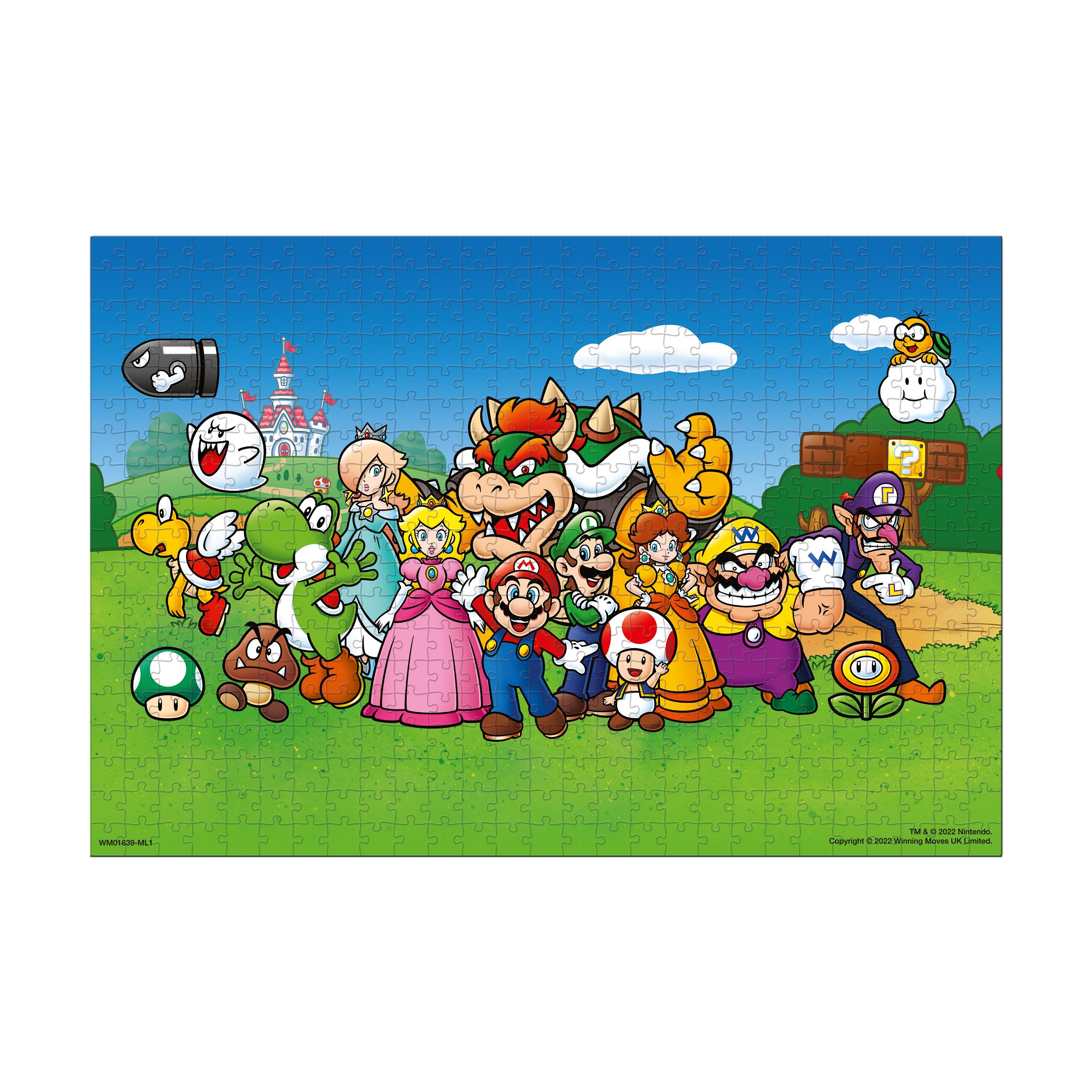 Voir la diapositive 5 : WINNING MOVES Puzzle 500 pièces Super Mario and Friends