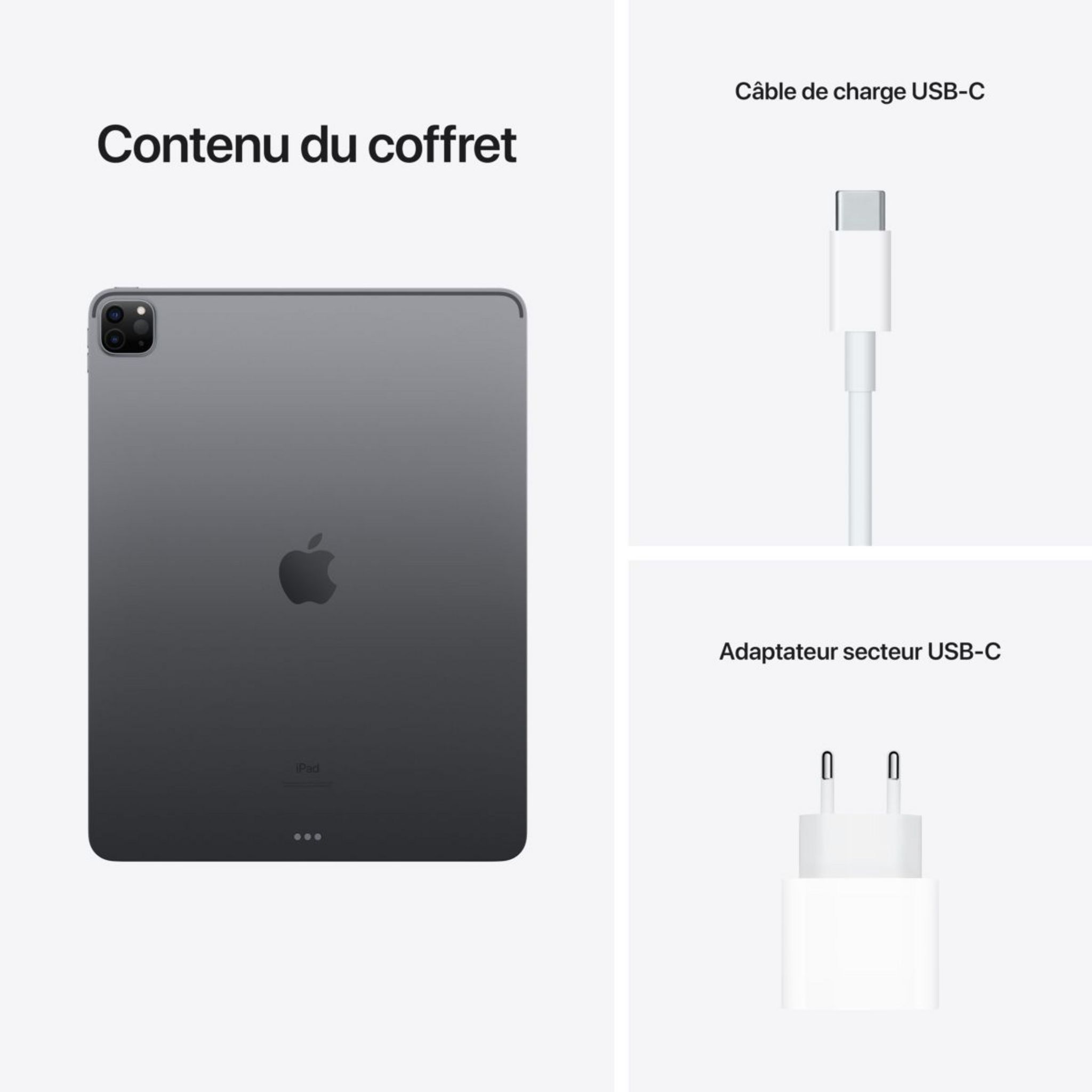 Voir la diapositive 3 : APPLE IPAD PRO 12.9 256Go - Gris