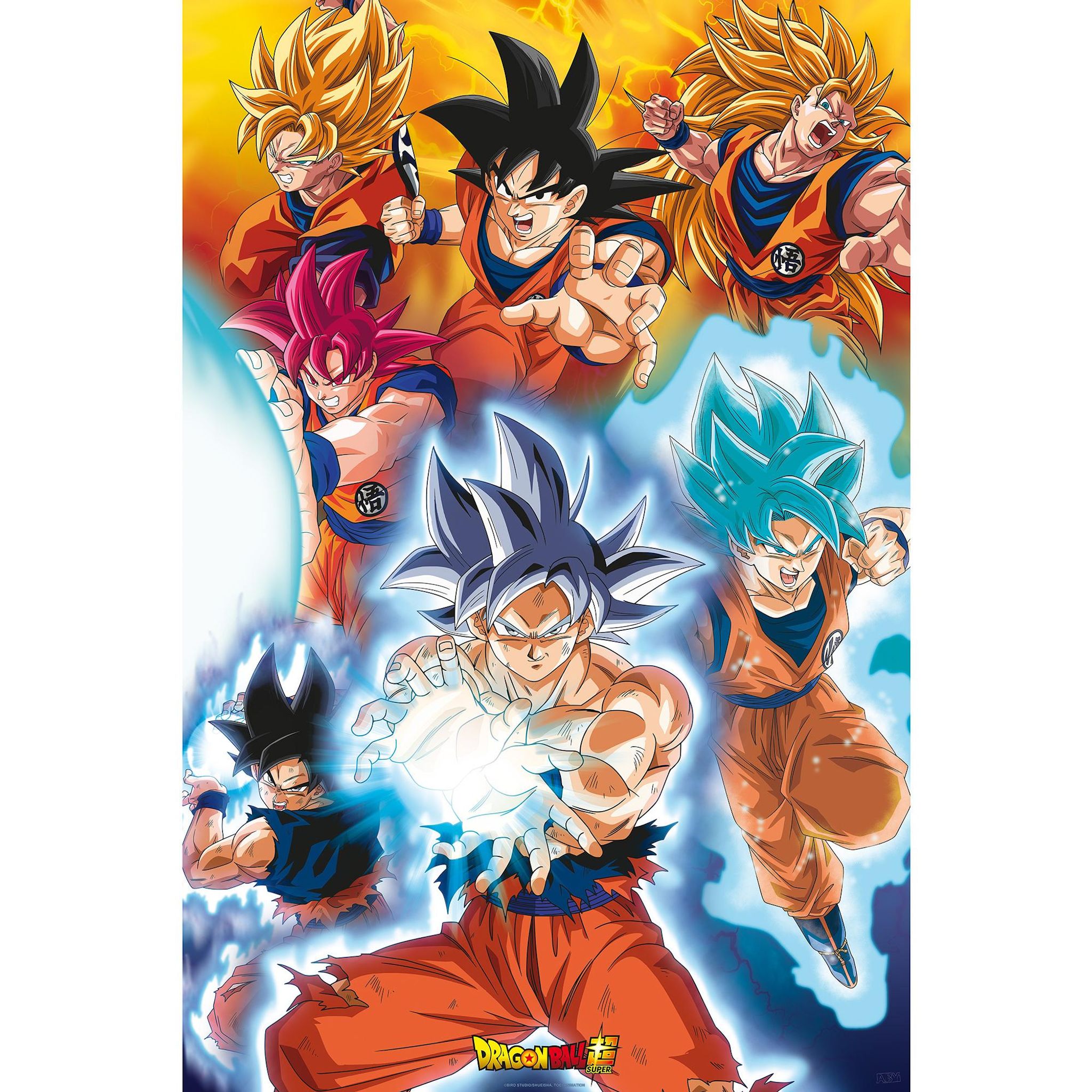 ABYSTYLE Poster 91x61cm Dragon Ball Super Transformations