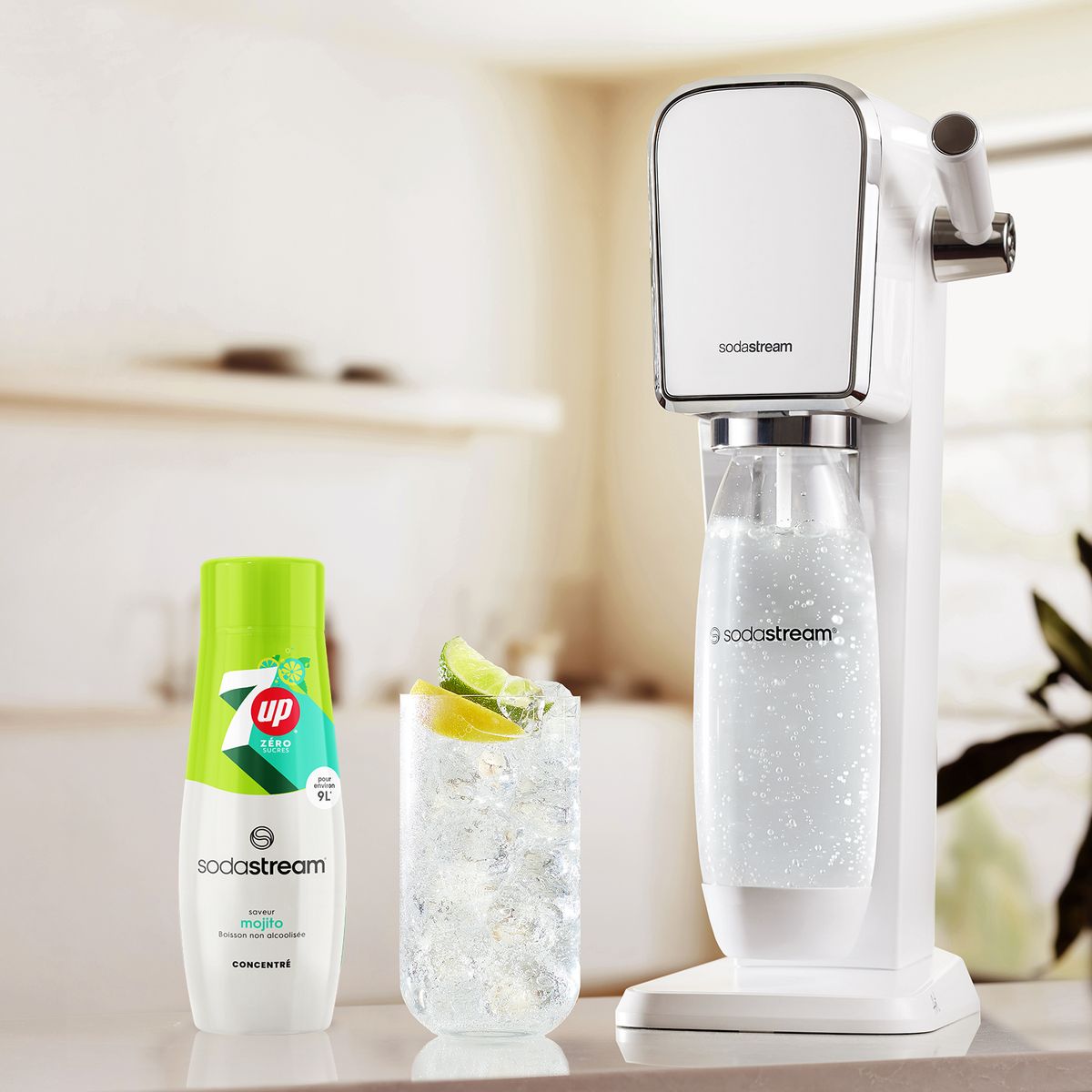 SODASTREAM Concentré 7 Up Mojito sans sucres 30011730 - Vert