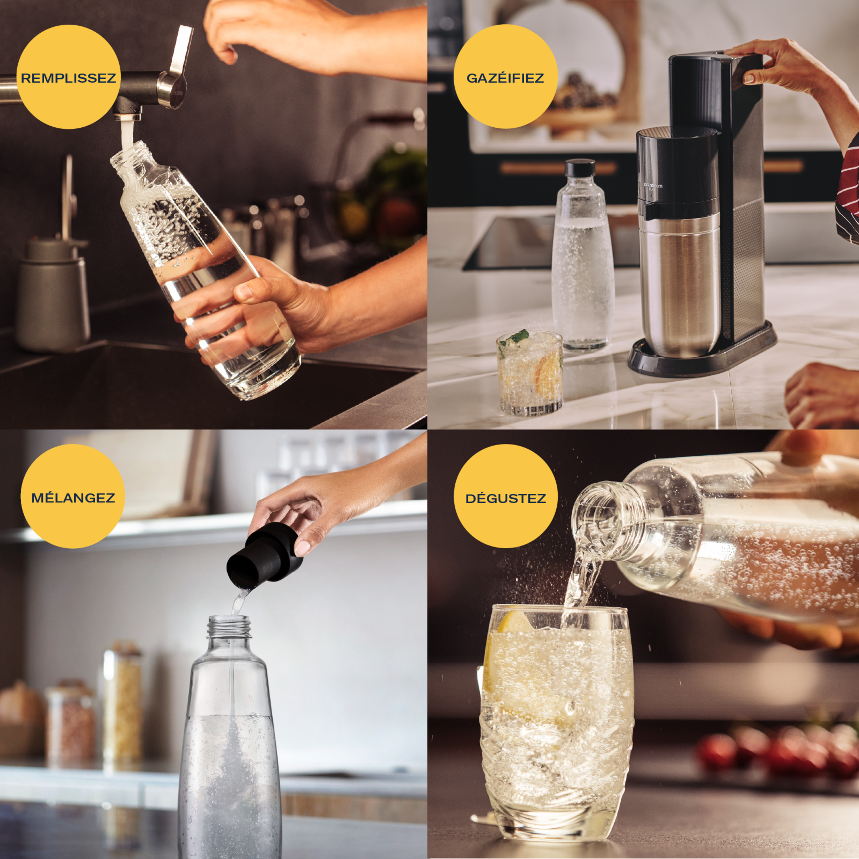 Voir la diapositive 7 : SODASTREAM Machine de gazéification DUO - Noir
