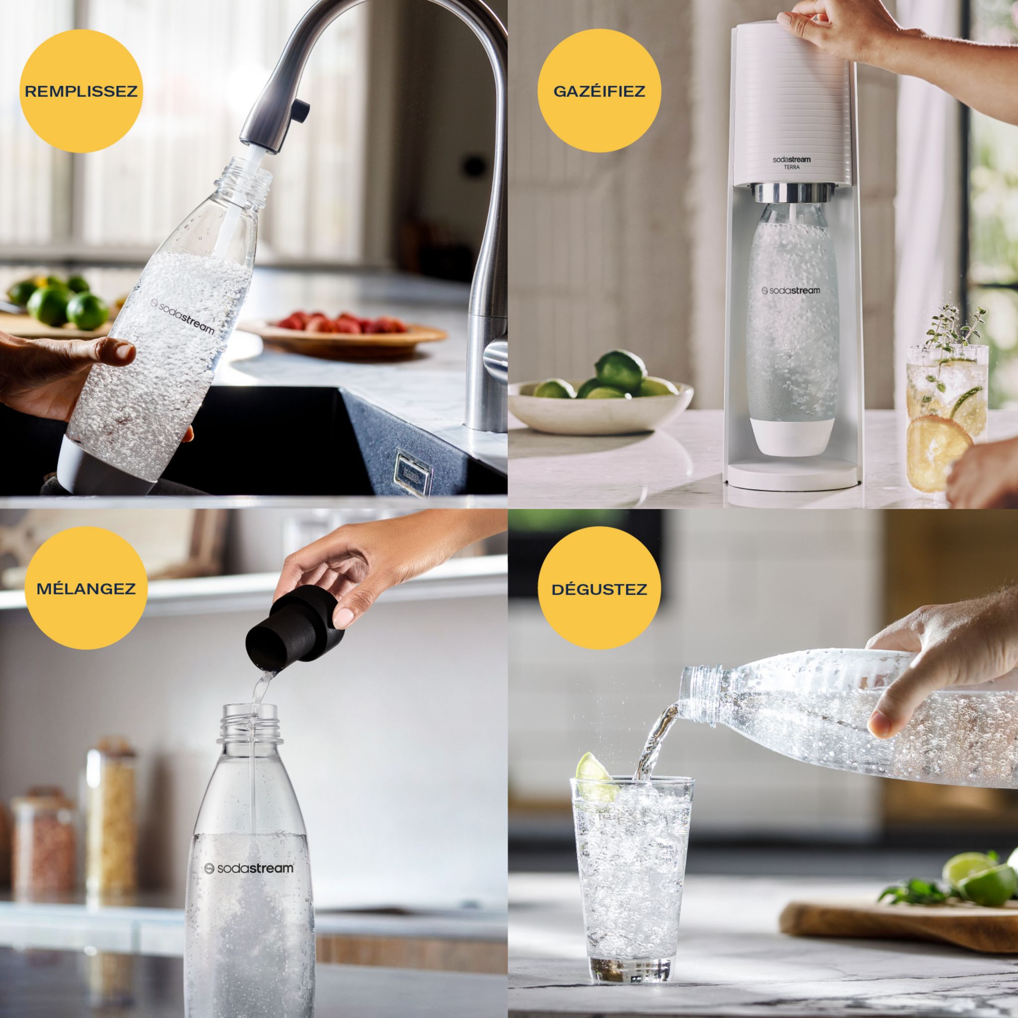 Voir la diapositive 7 : SODASTREAM Machine de gazéification TERRA - Blanc