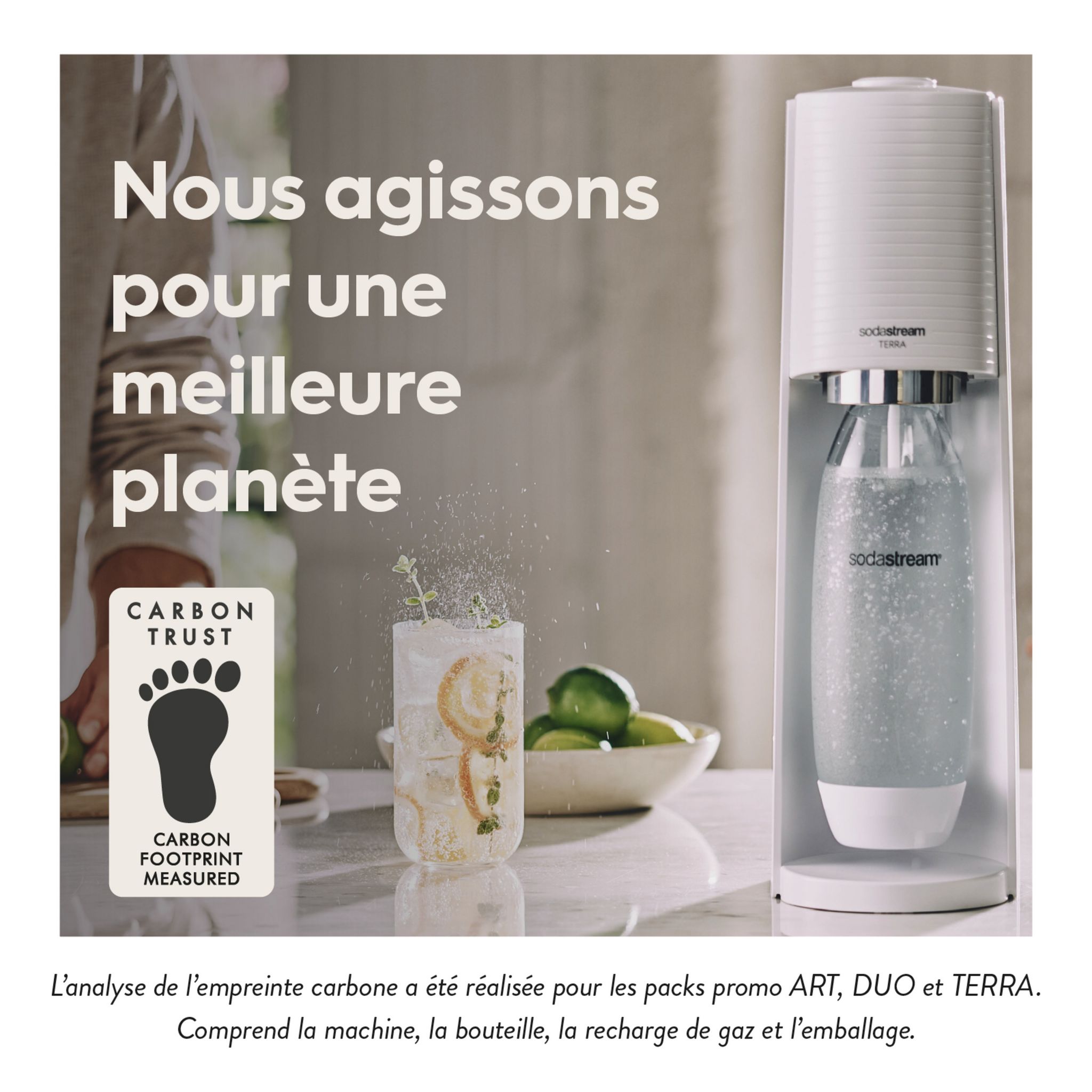 Voir la diapositive 9 : SODASTREAM Machine de gazéification TERRA - Blanc