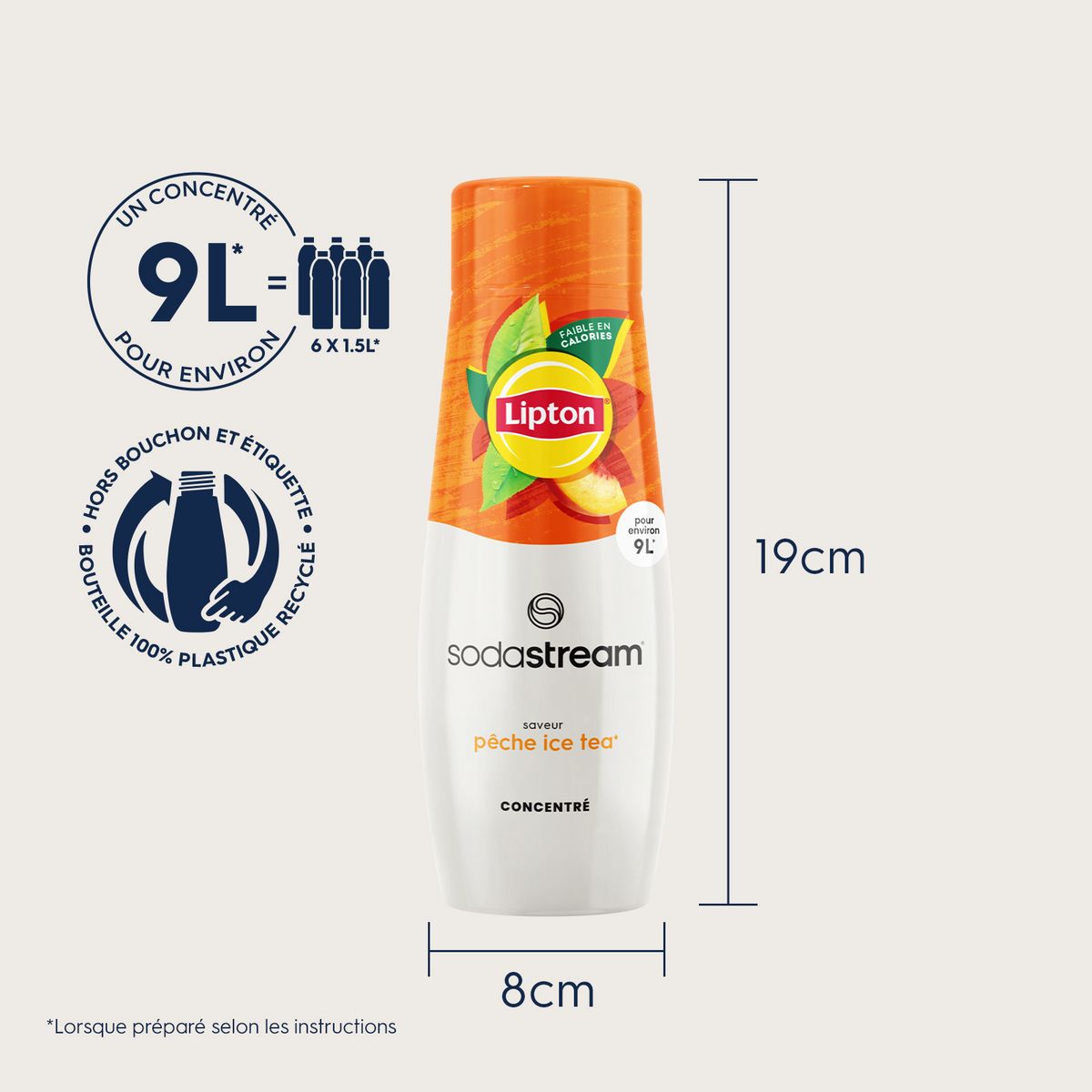 SODASTREAM Concentré Ice Tea Pêche 440ml