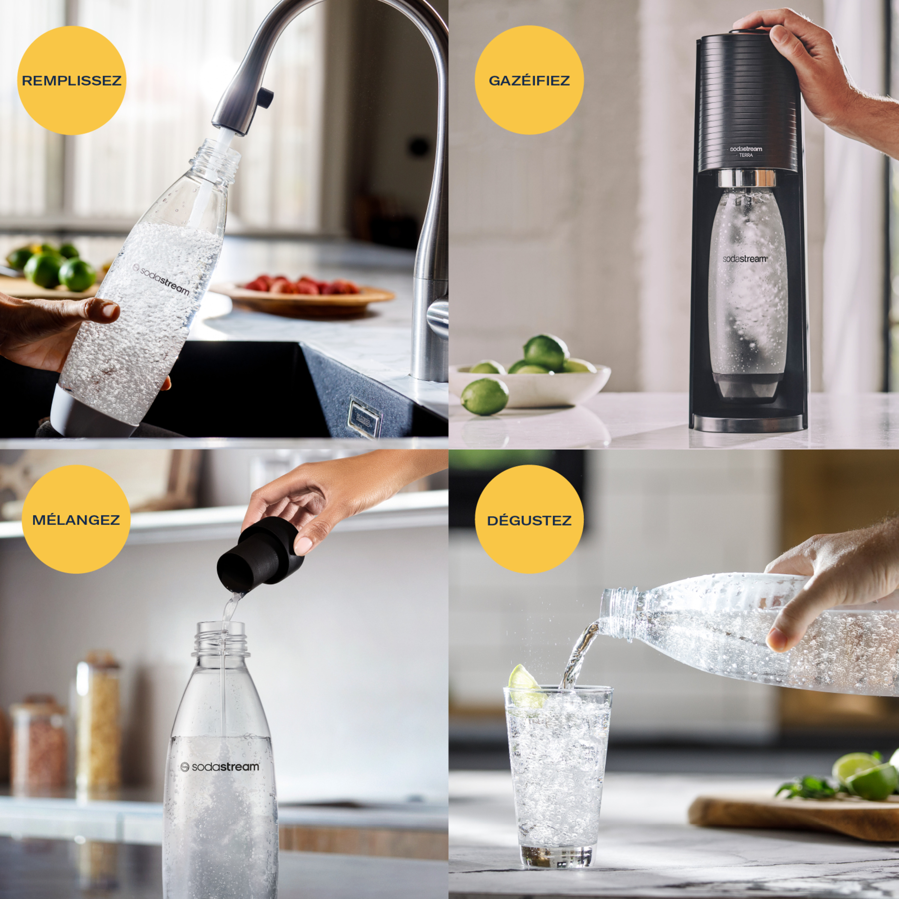 Voir la diapositive 7 : SODASTREAM Machine de gazéification TERRA - Noir