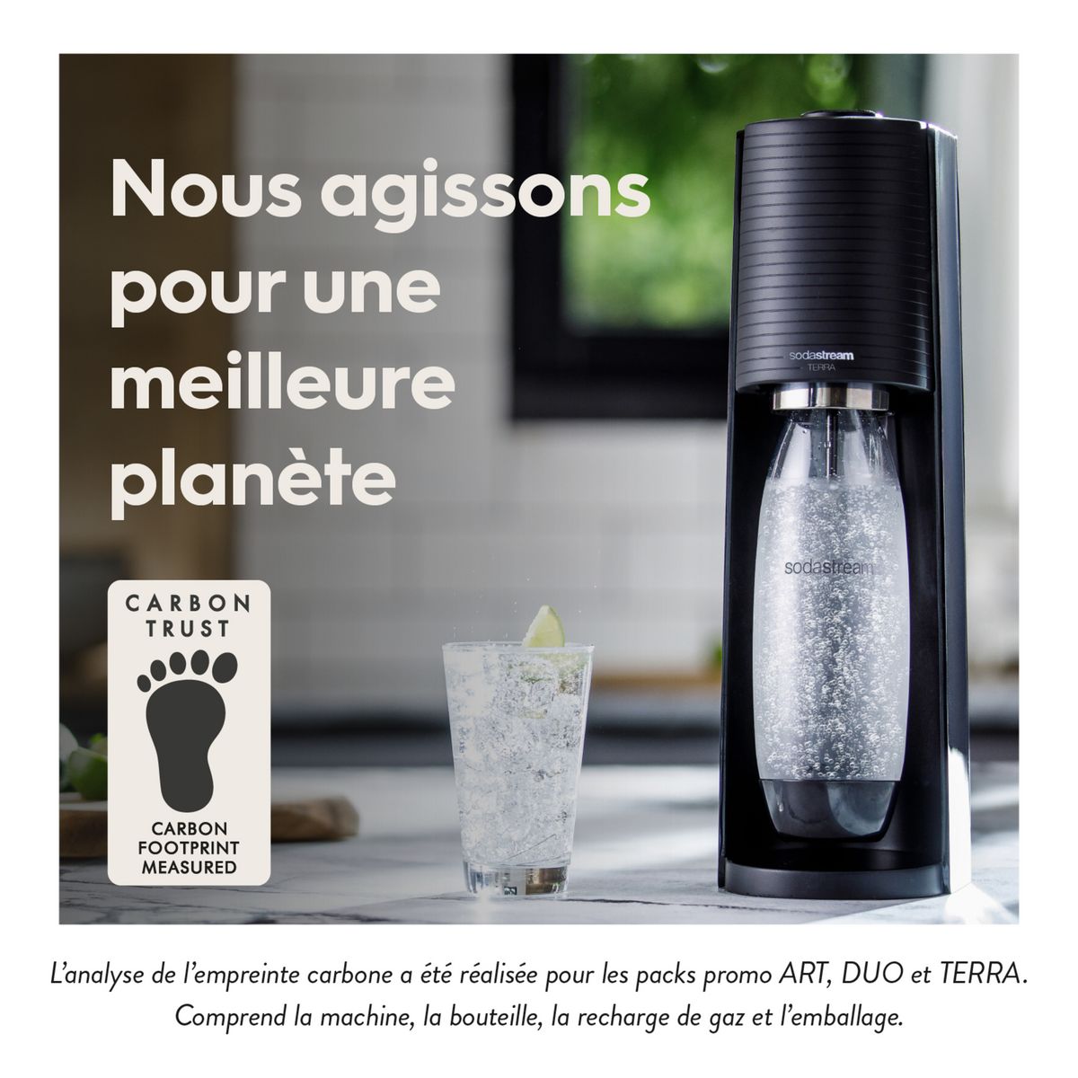 SODASTREAM Machine de gazéification TERRA - Noir