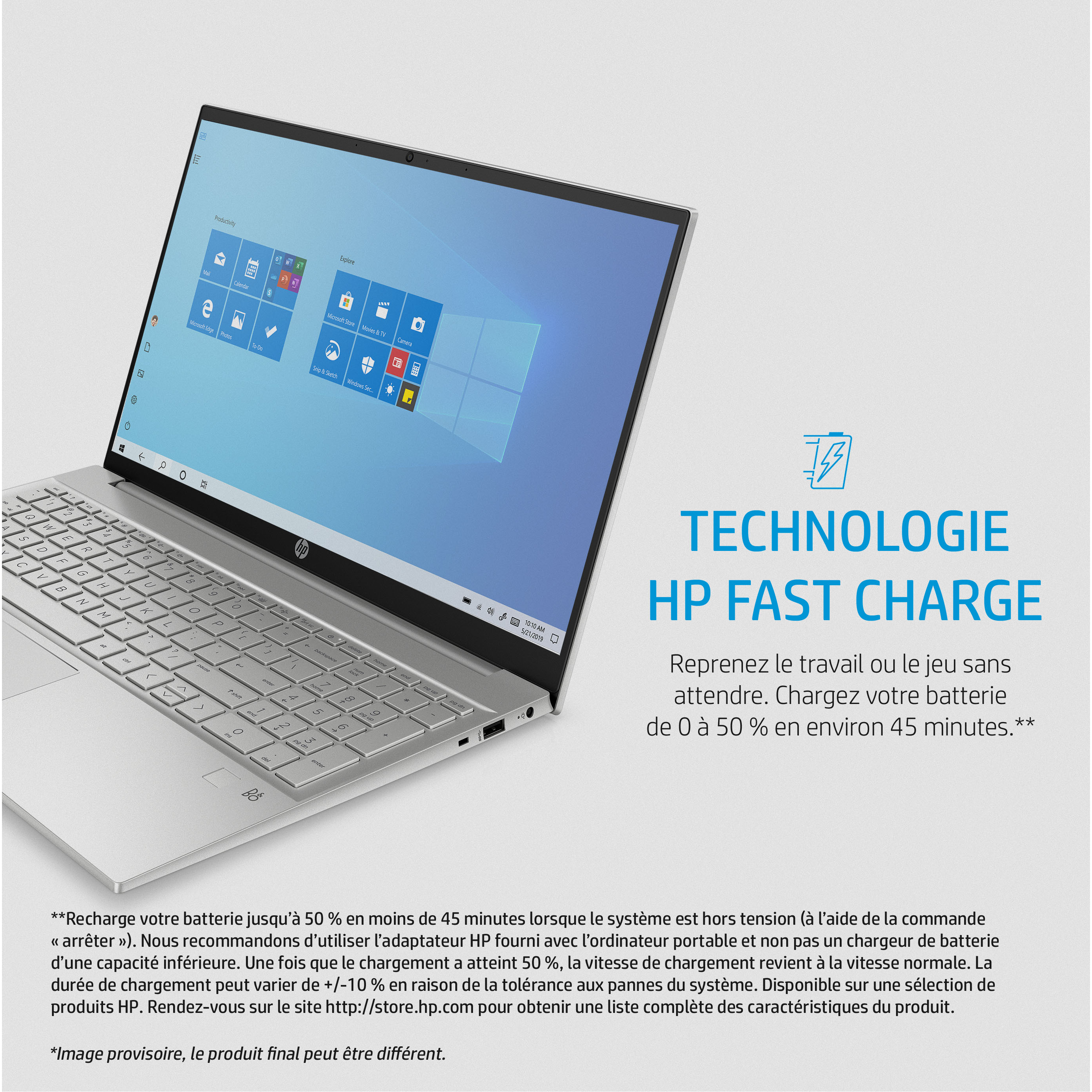 Voir la diapositive 8 : HP Ordinateur portable 15-EG0075NG