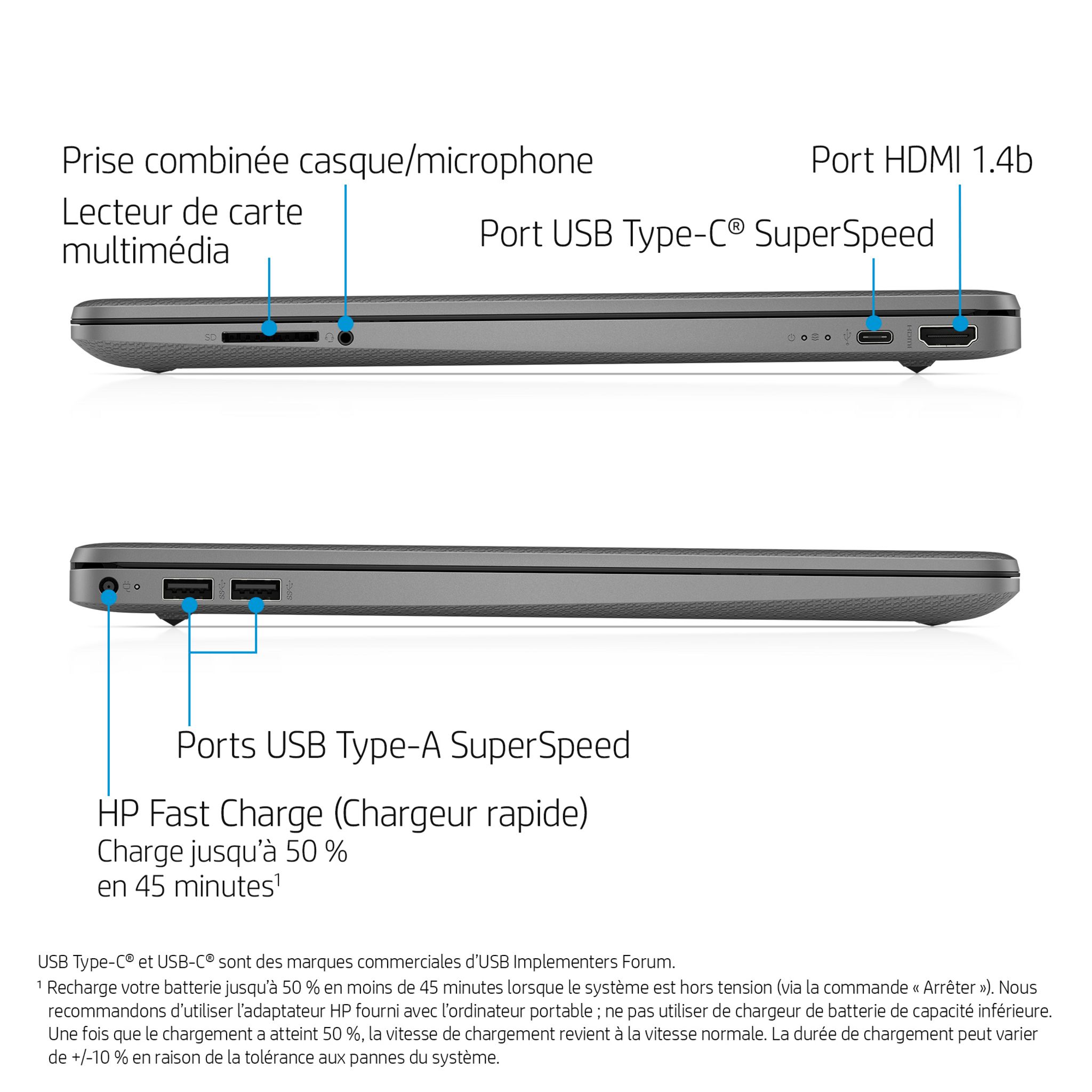 Voir la diapositive 2 : HP Ordinateur portable 15S-FQ0031NF