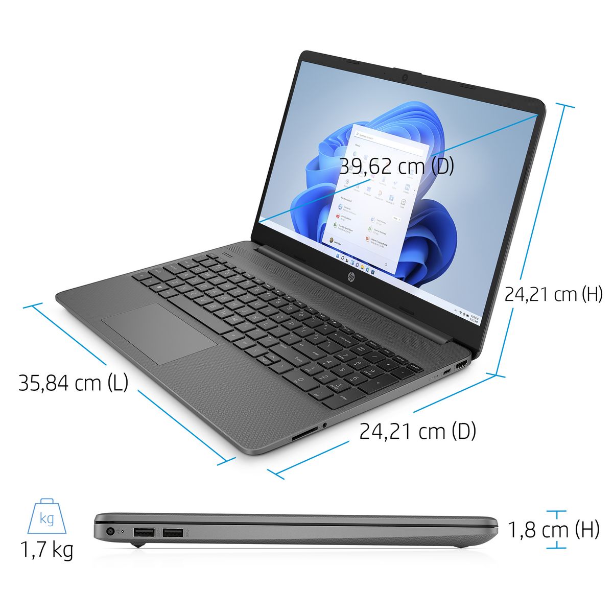 HP Ordinateur portable 15S-FQ0031NF