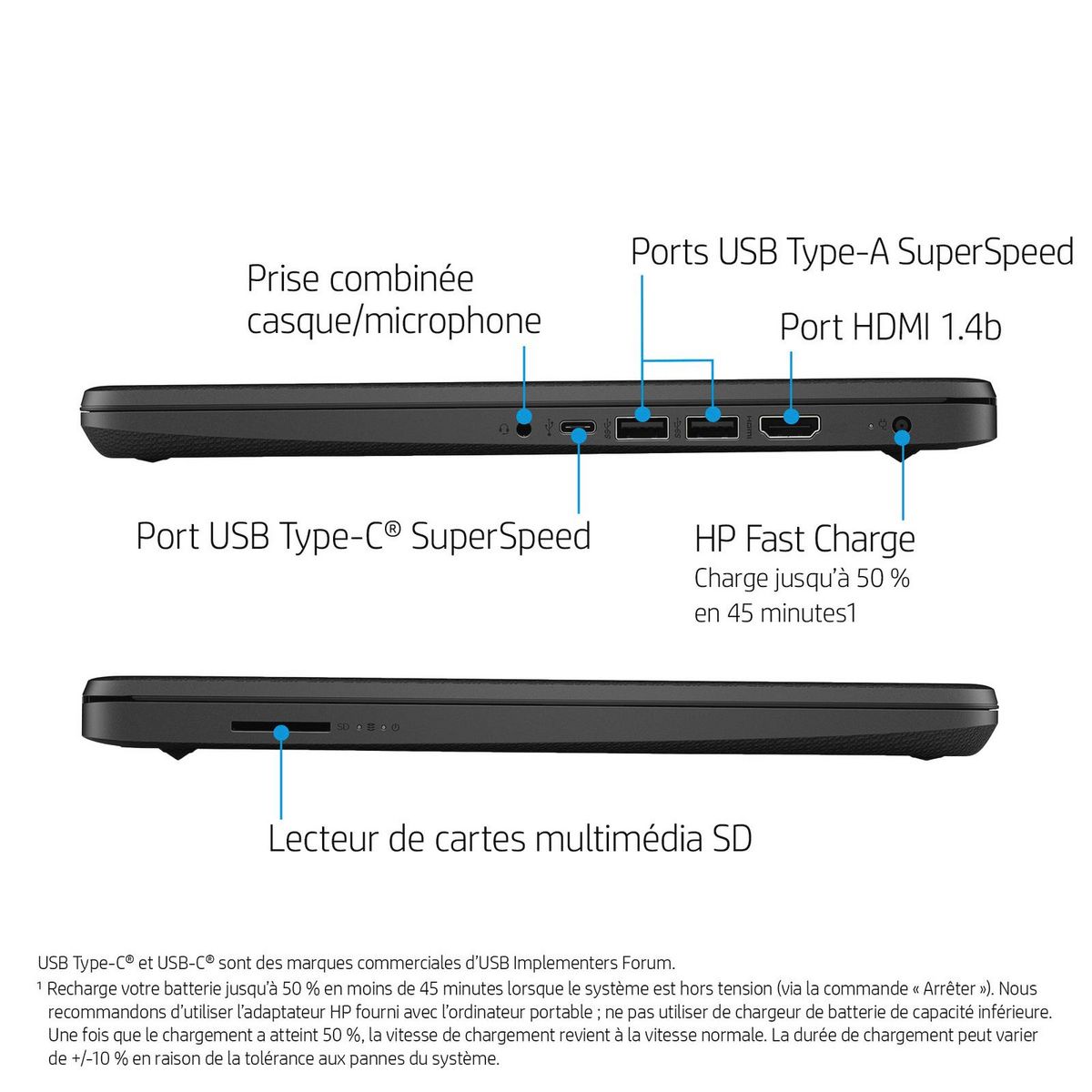 HP Ordinateur portable 14S-DQ3007NF 