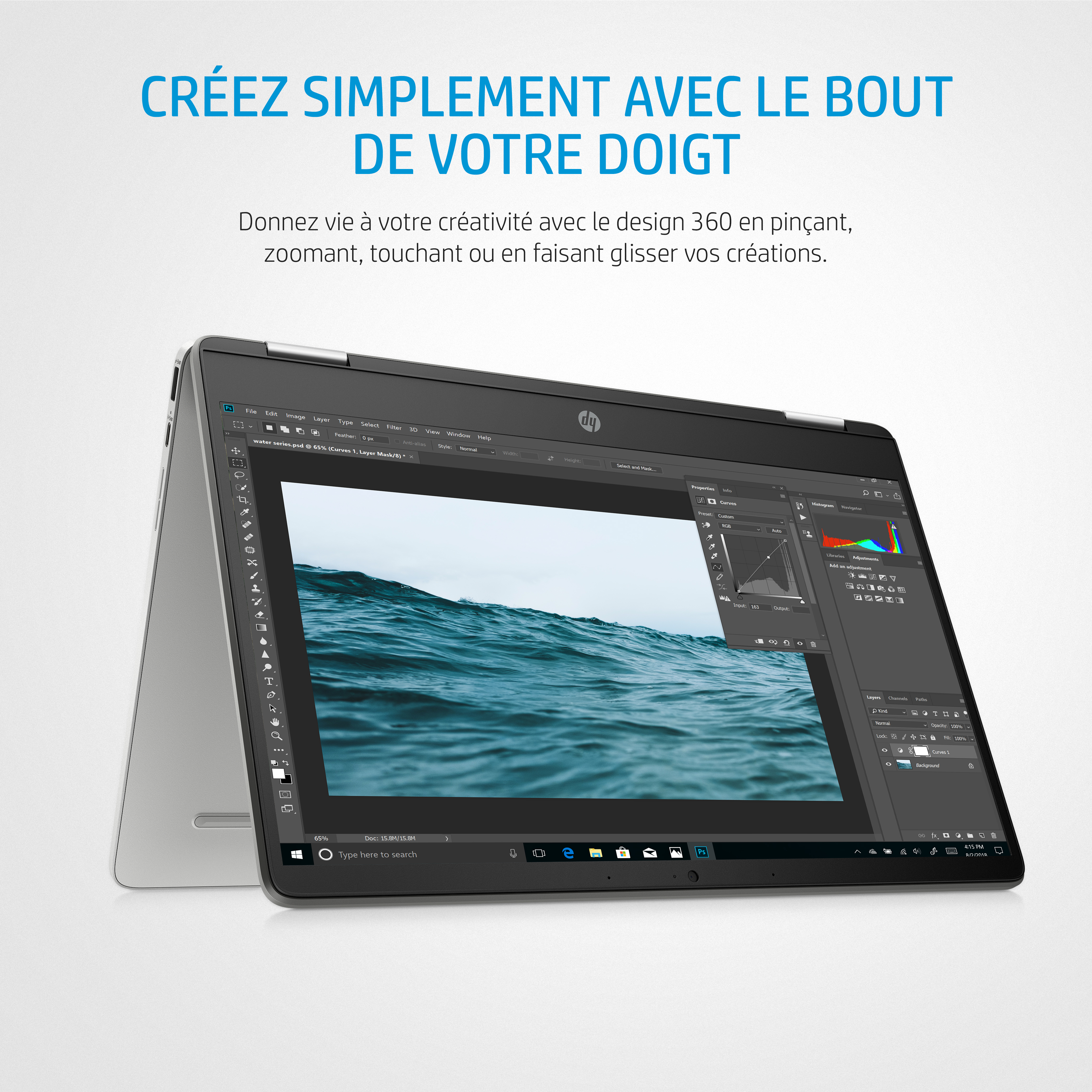 Voir la diapositive 3 : HP Ordinateur portable 14A-CA0038NF CHROMEBOOK