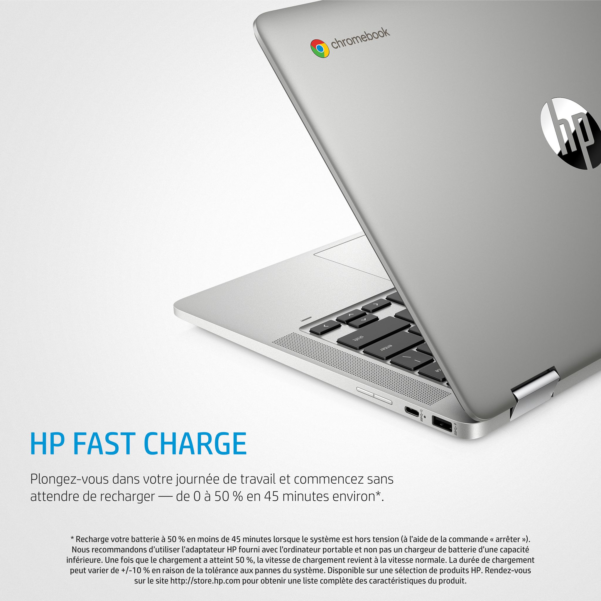 Voir la diapositive 5 : HP Ordinateur portable 14A-CA0038NF CHROMEBOOK