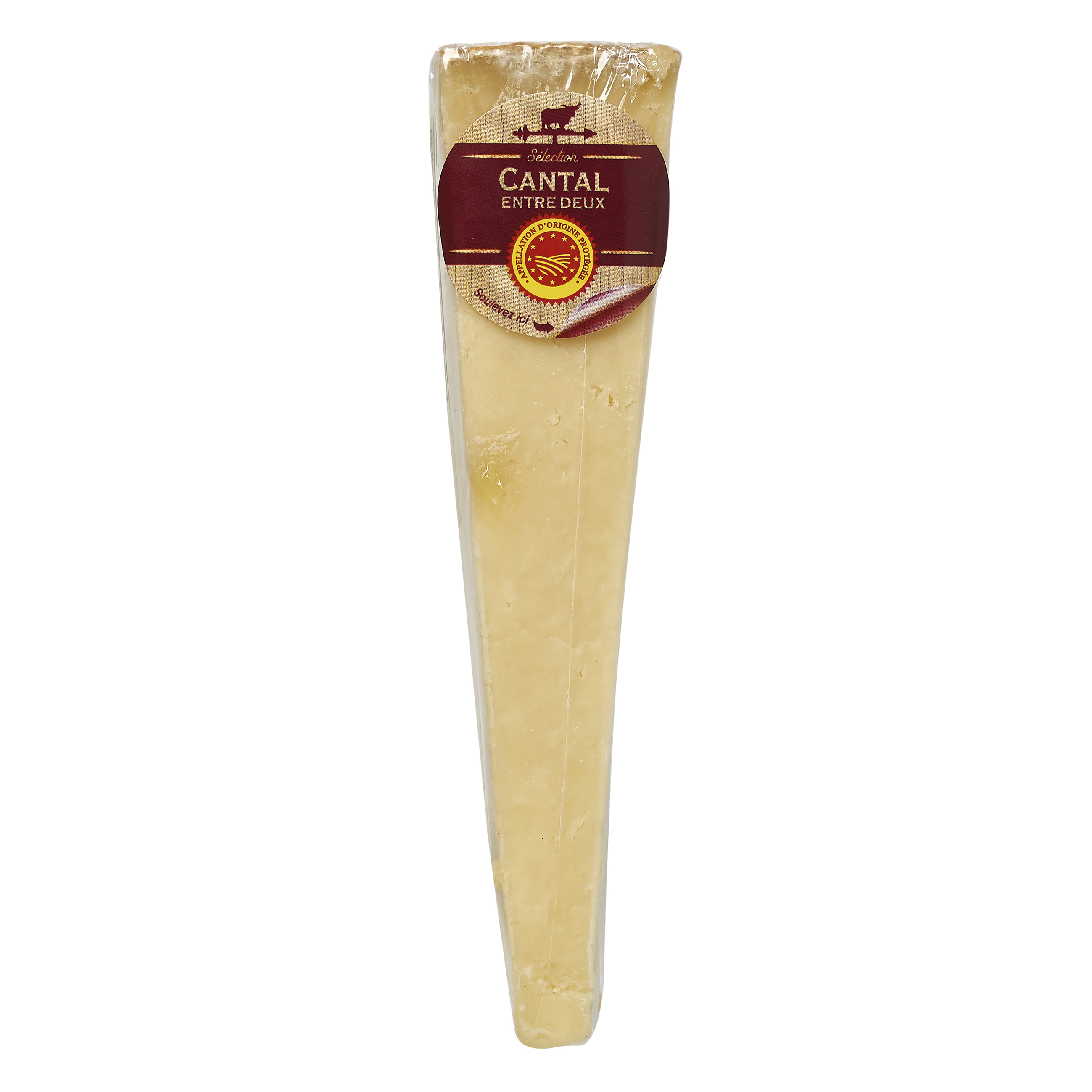 Voir la diapositive 2 : FROMAGE A LA COUPE Cantal entre deux AOP 120g