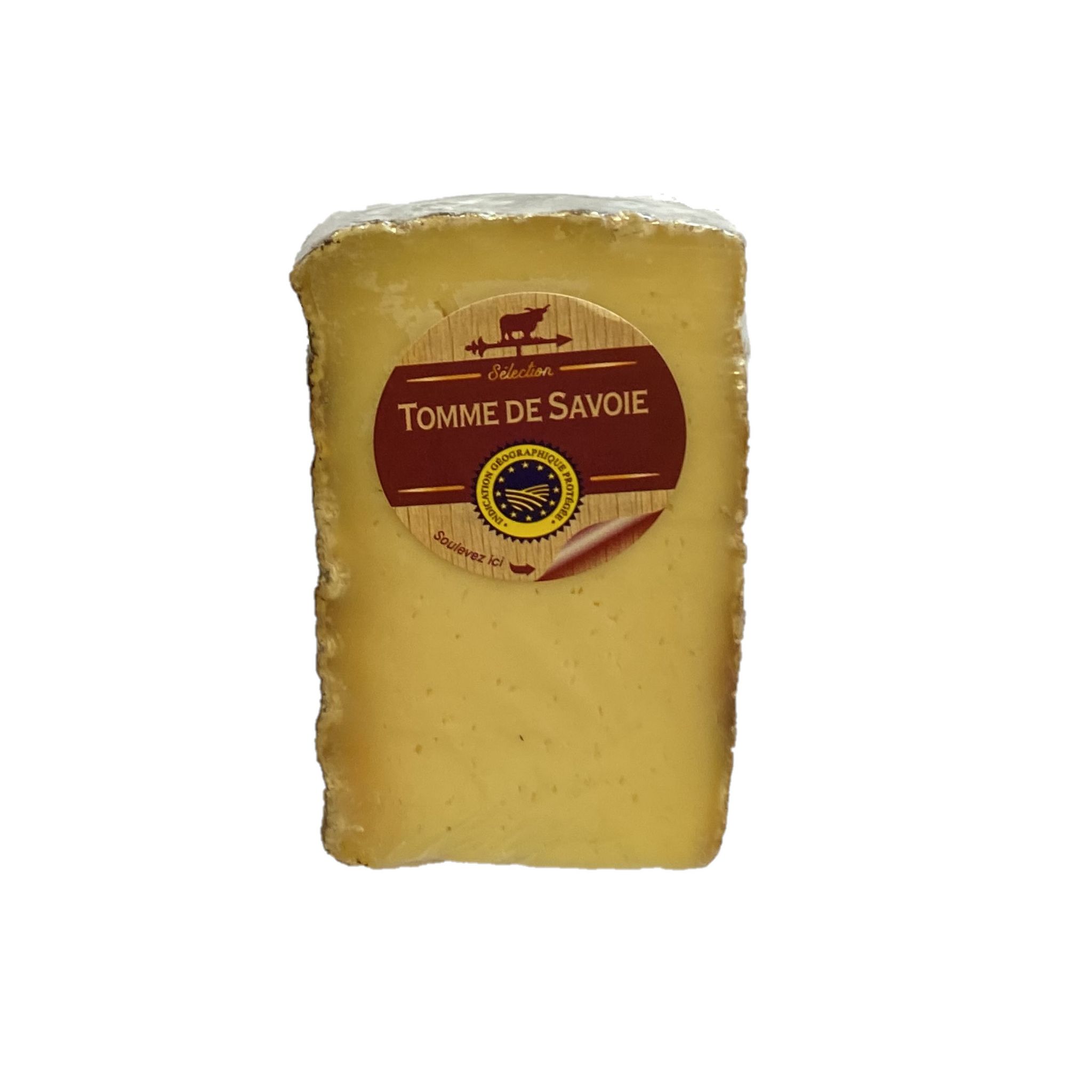 Voir la diapositive 2 : FROMAGE A LA COUPE Tomme de Savoie IGP 120g
