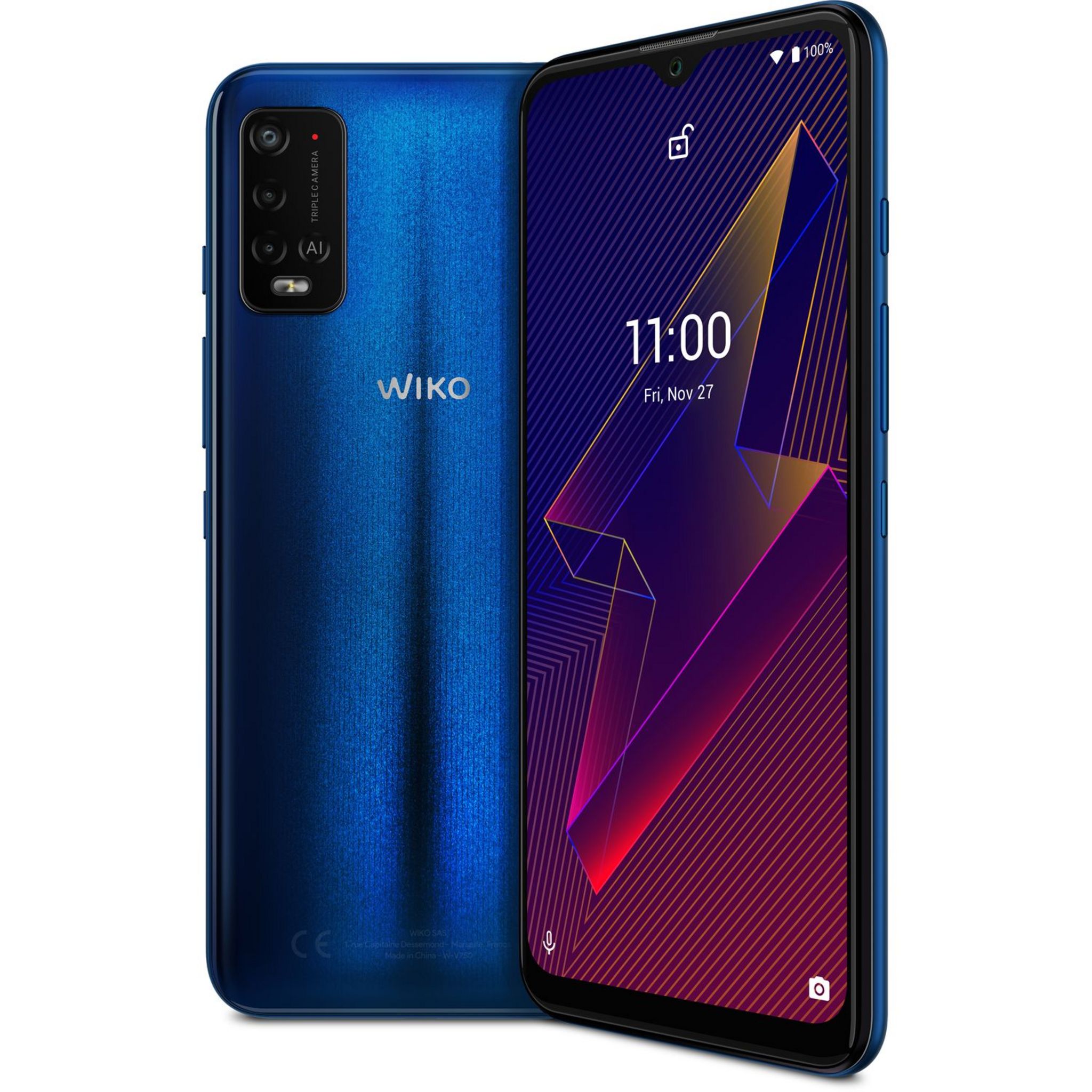 Voir la diapositive 5 : WIKO Smartphone Power U20  4G  64 Go  6.82 pouces  Bleu  Double Nano Sim