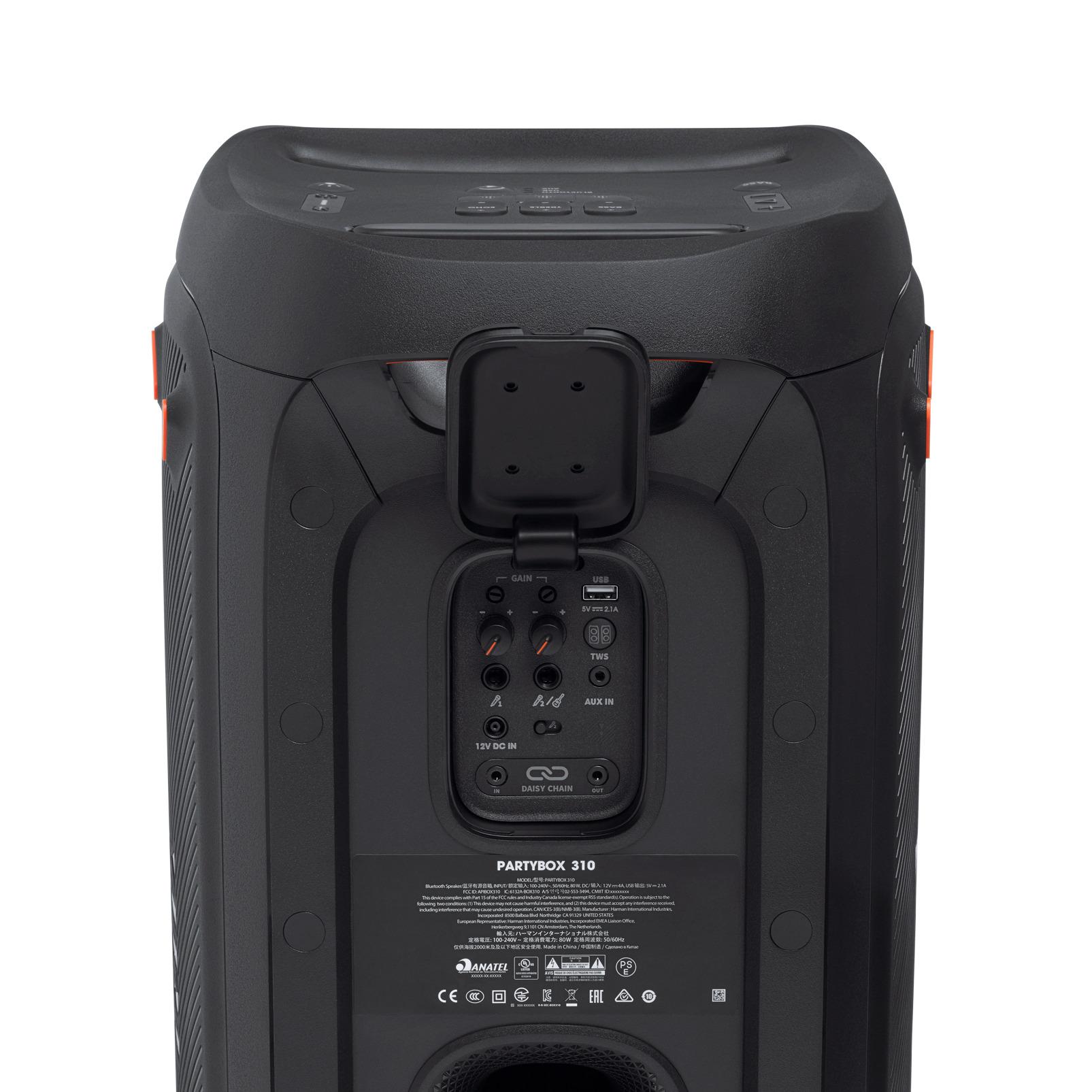 Voir la diapositive 5 : JBL Enceinte Bluetooth PartyBox 310 - Noir