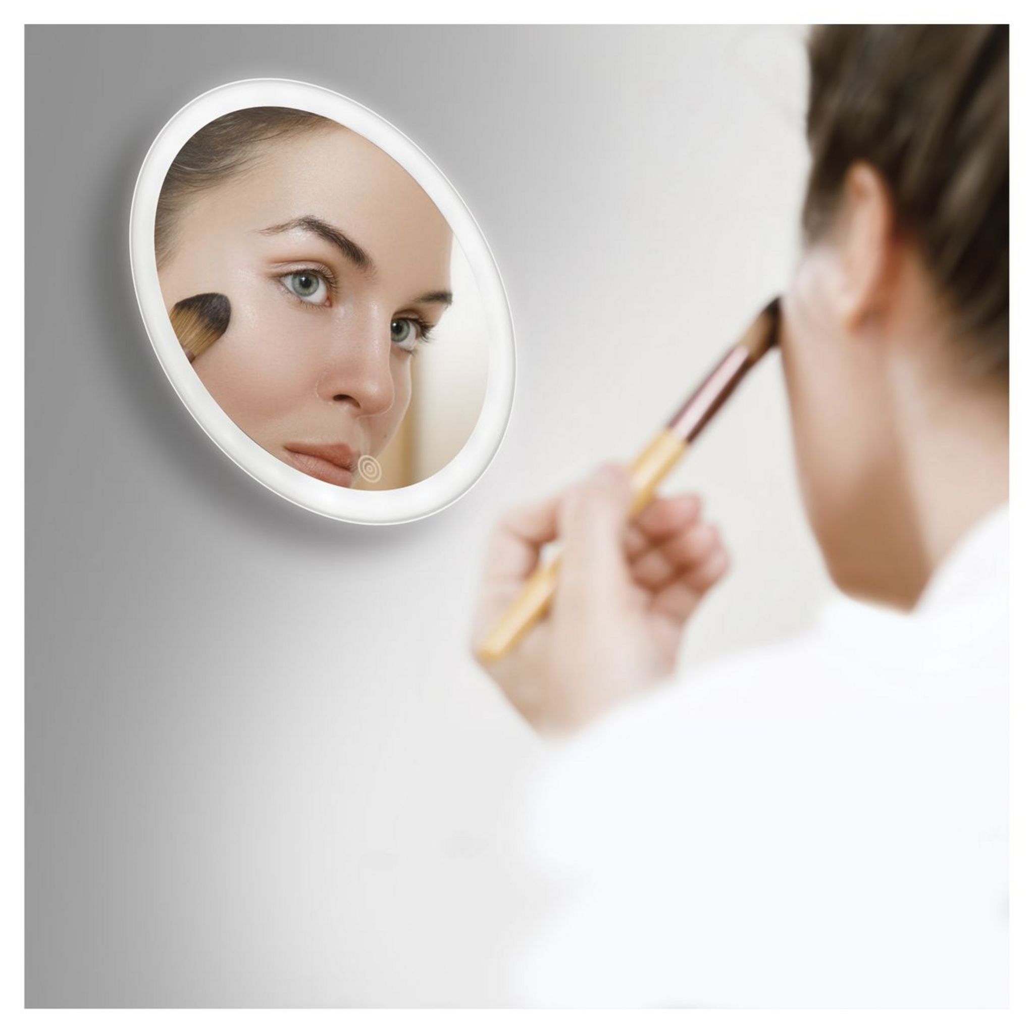 Voir la diapositive 2 : HOMEDICS Miroir illuminé ventouse MIR-SR821