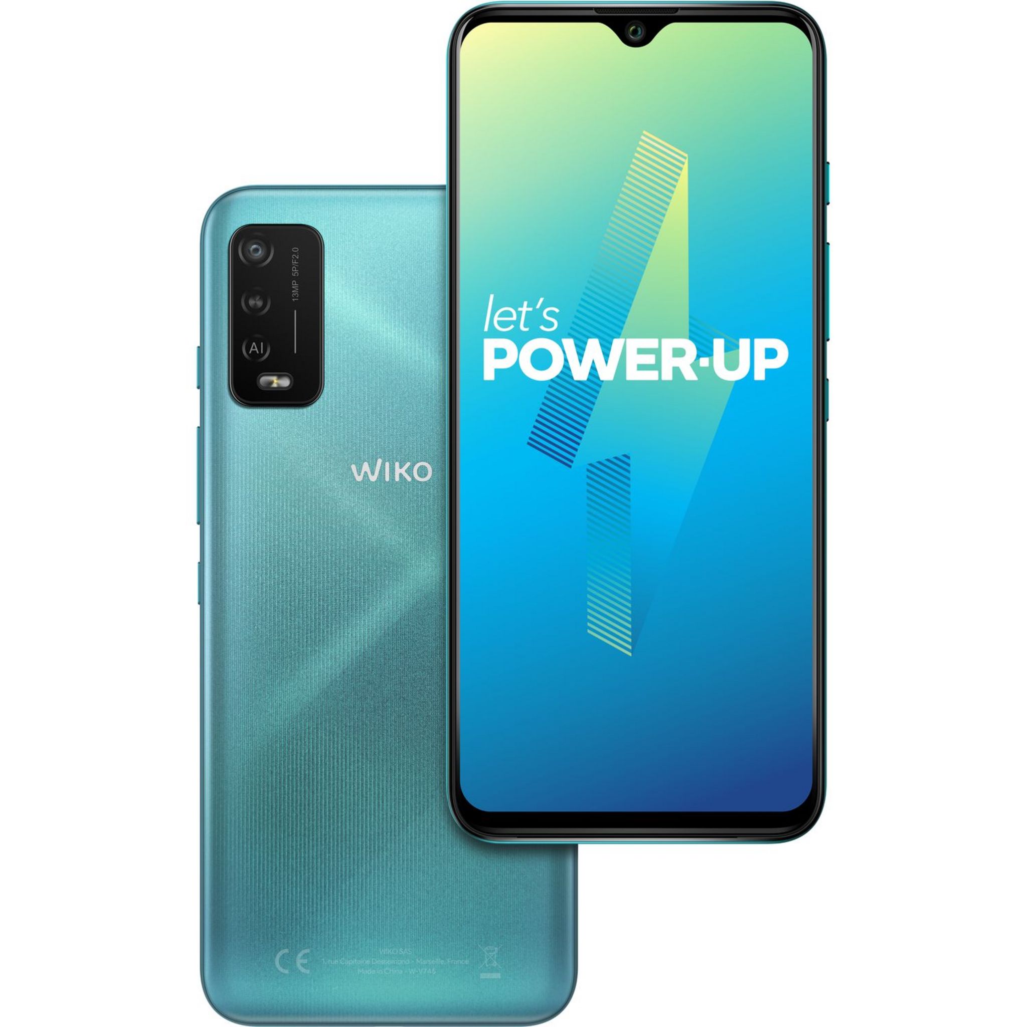Voir la diapositive 3 : WIKO Smartphone Power U10 32 Go Turquoise  4G 