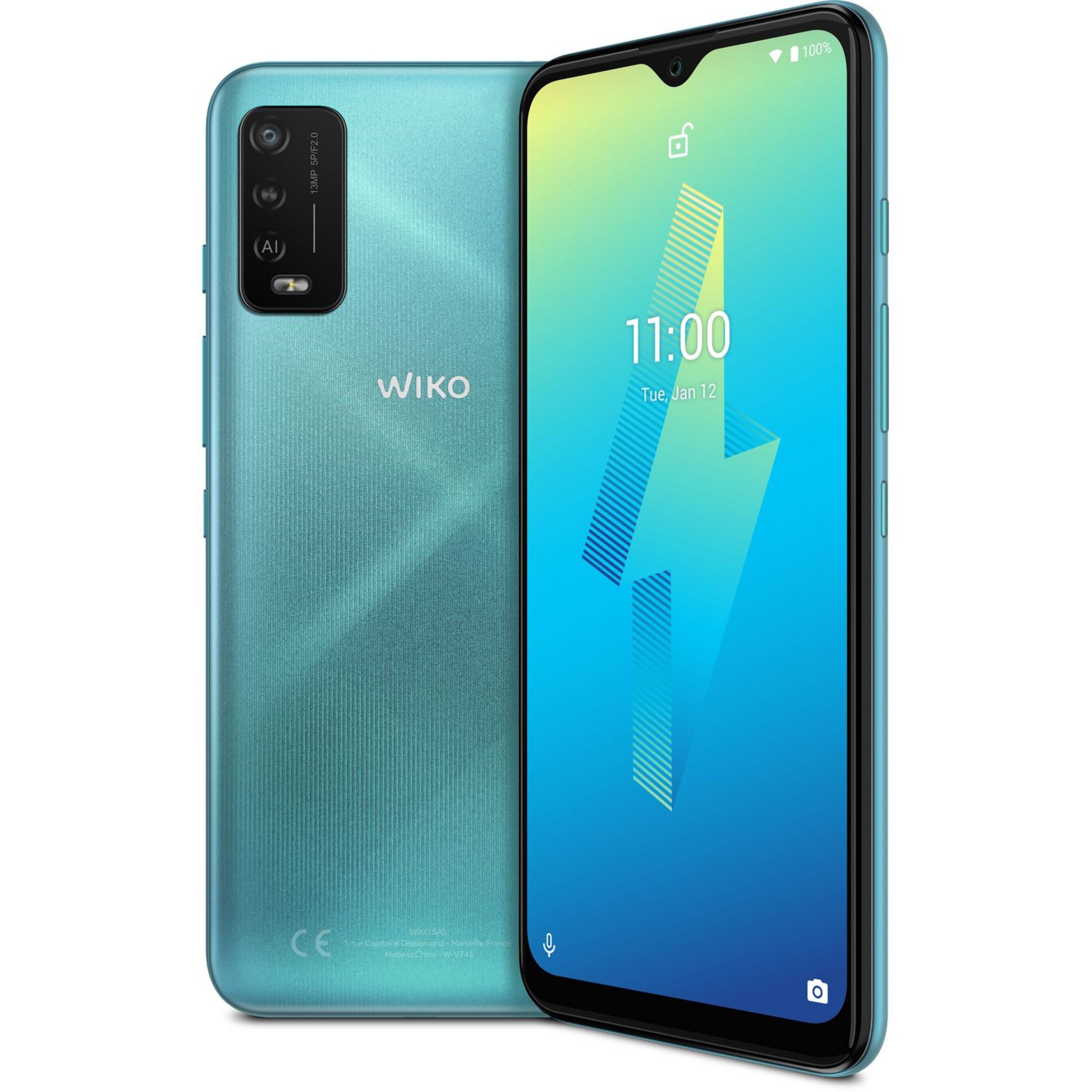 Voir la diapositive 4 : WIKO Smartphone Power U10 32 Go Turquoise  4G 