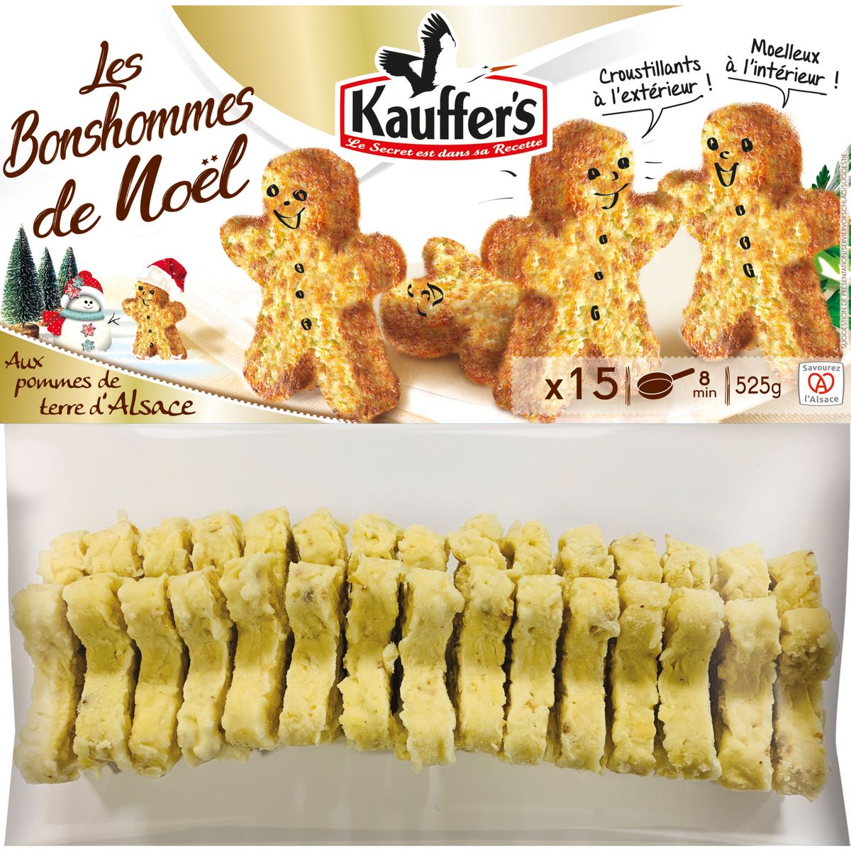 KAUFFER'S Les Bonhommes de Noël aux pommes de terre 15 pièces 525g