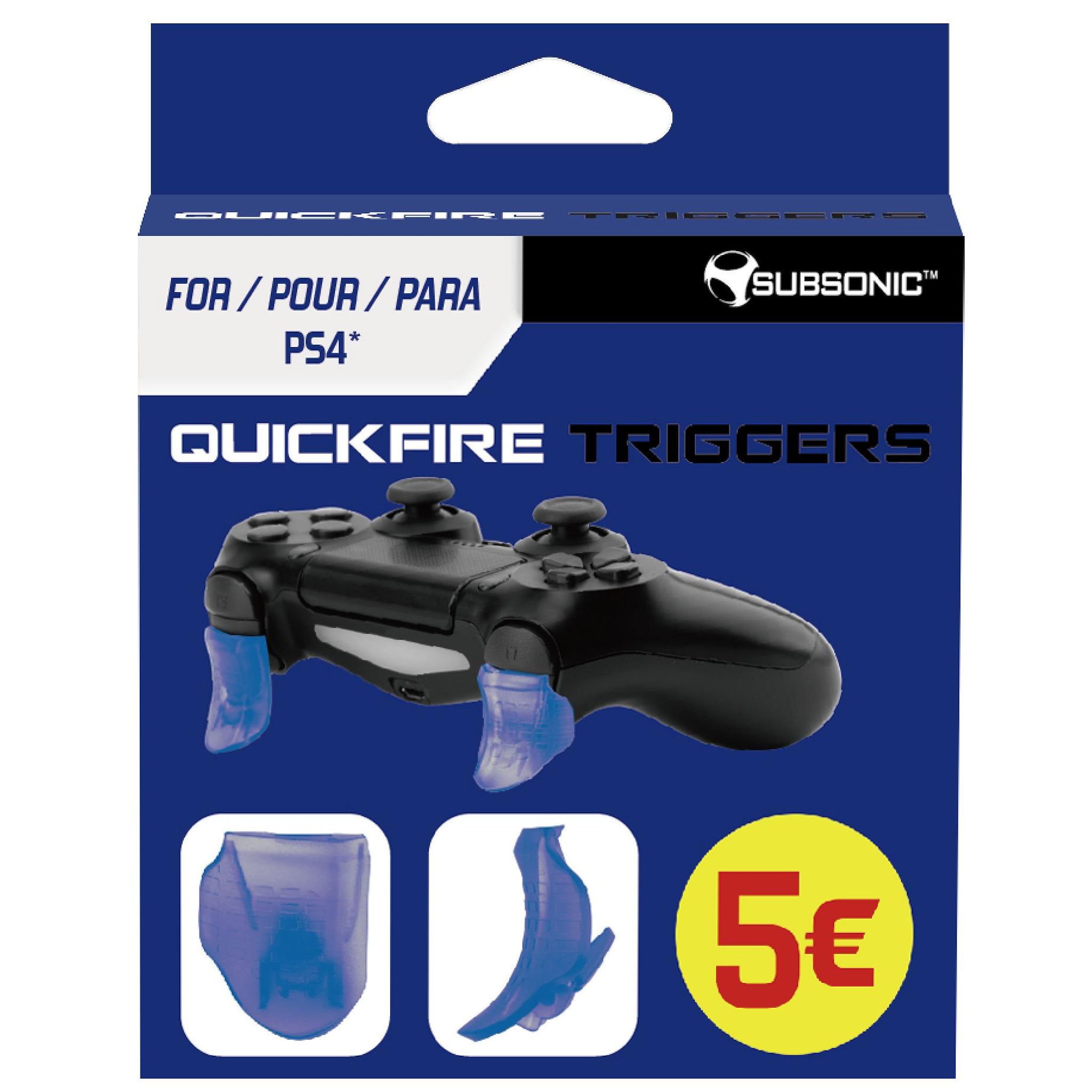 SUBSONIC Quick-Fire II Trigger manette PS4