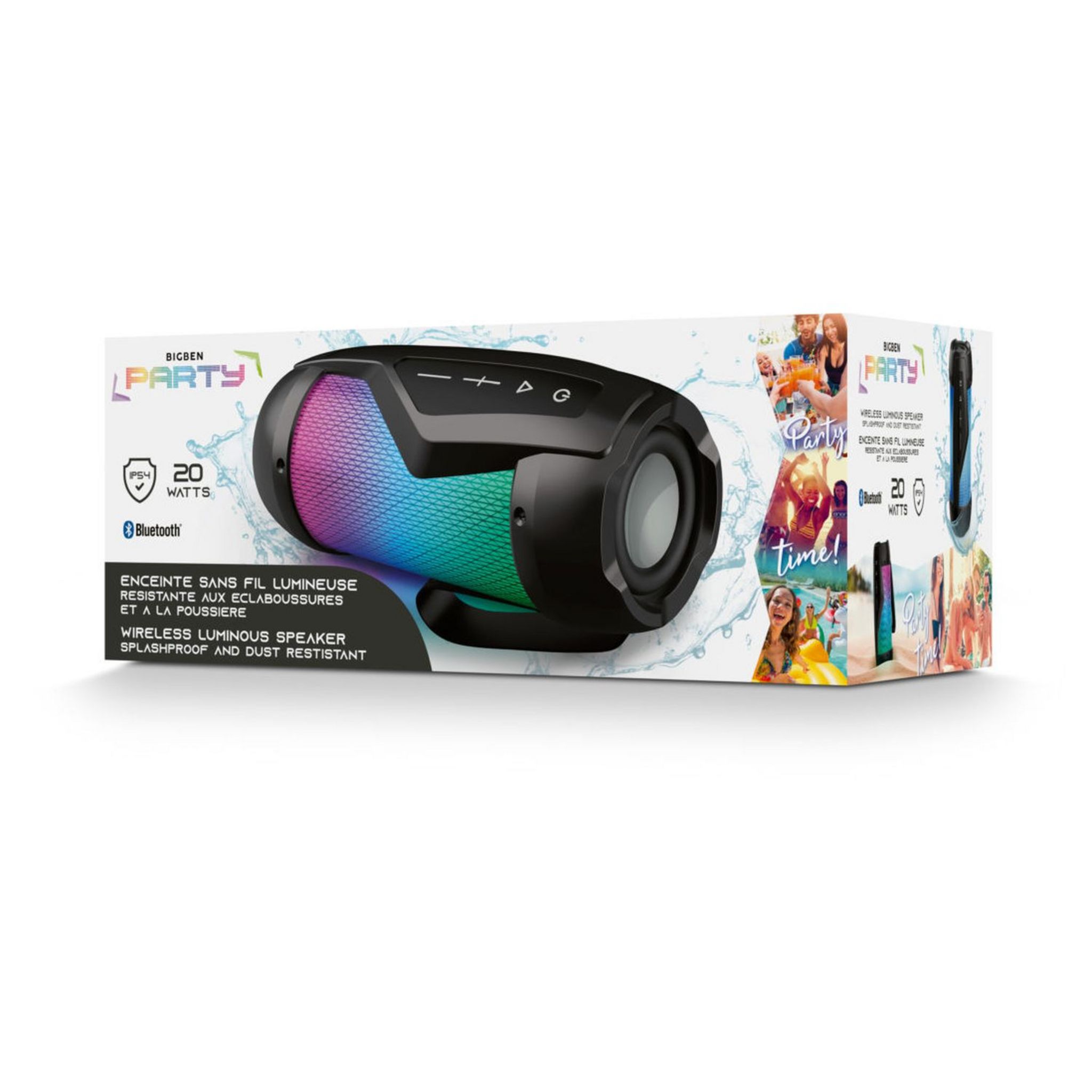 Voir la diapositive 4 : BIGBEN Enceinte portable Bluetooth - PARTYBTIPMINI - Noir