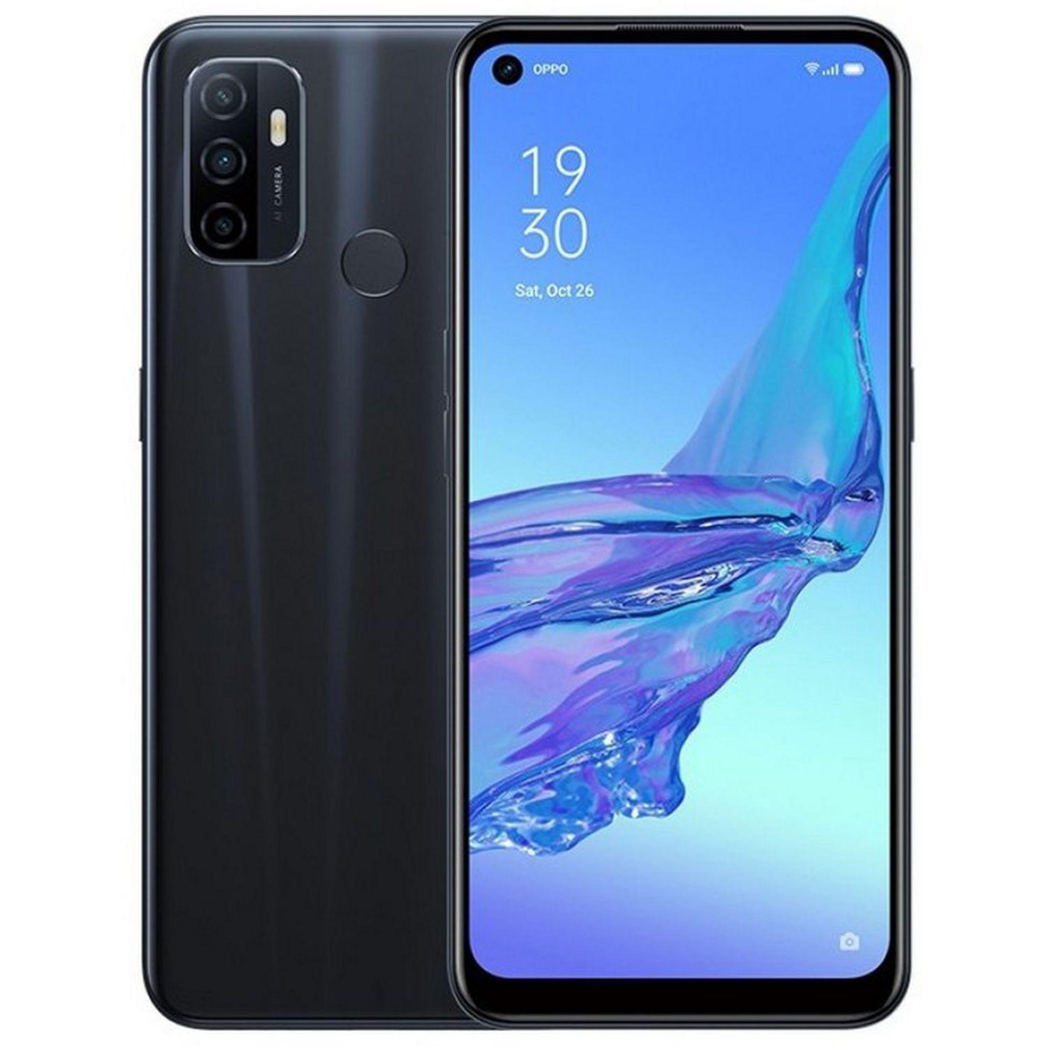 Voir la diapositive 4 : OPPO Smartphone A53  4G  64 Go  6.5 pouces  Noir + Protège écran verre trempé