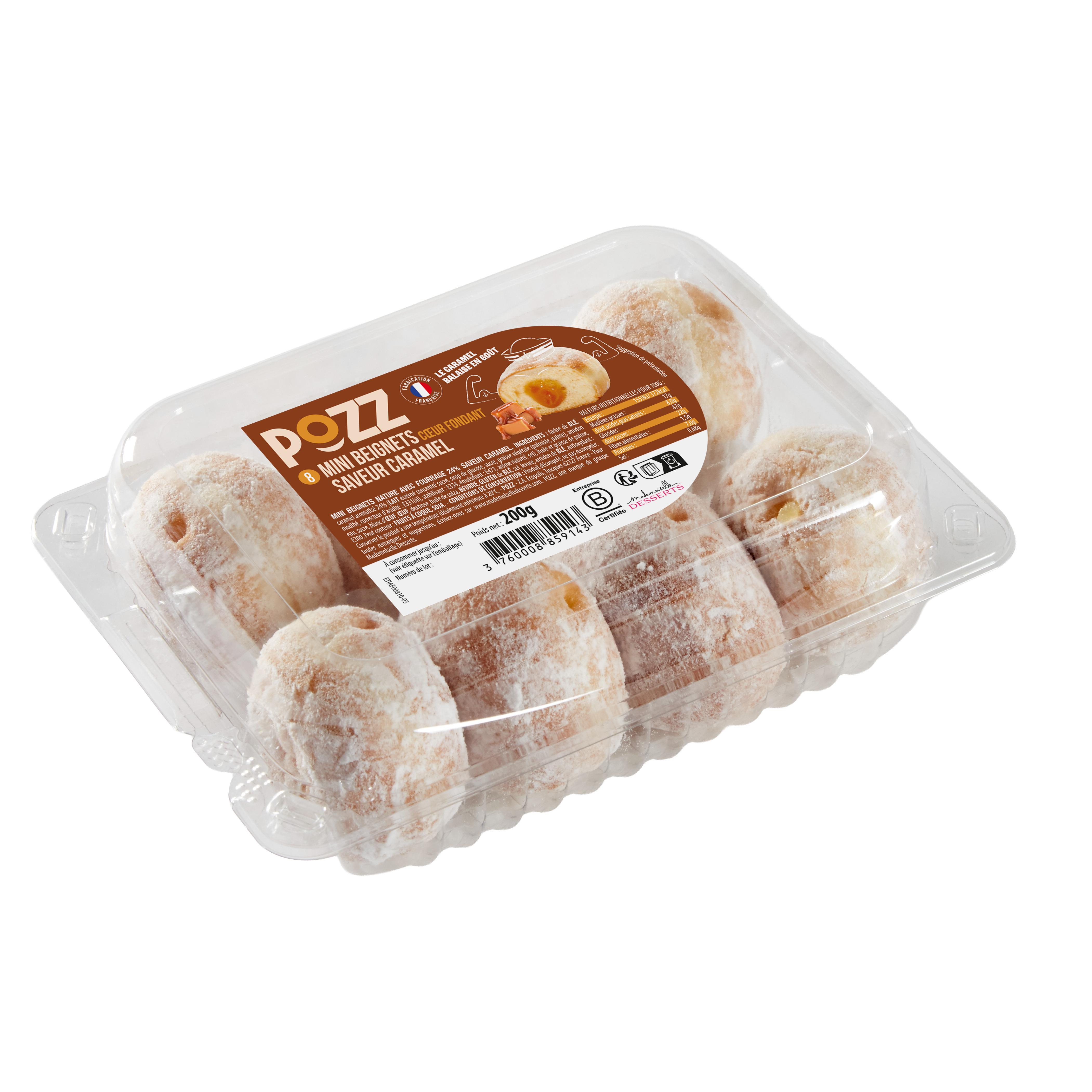 POZZ Mini beignets caramel 8 pièces 200g