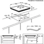 ELECTROLUX Table de cuisson induction encastrable EIV63343, 56 cm, 3 foyers