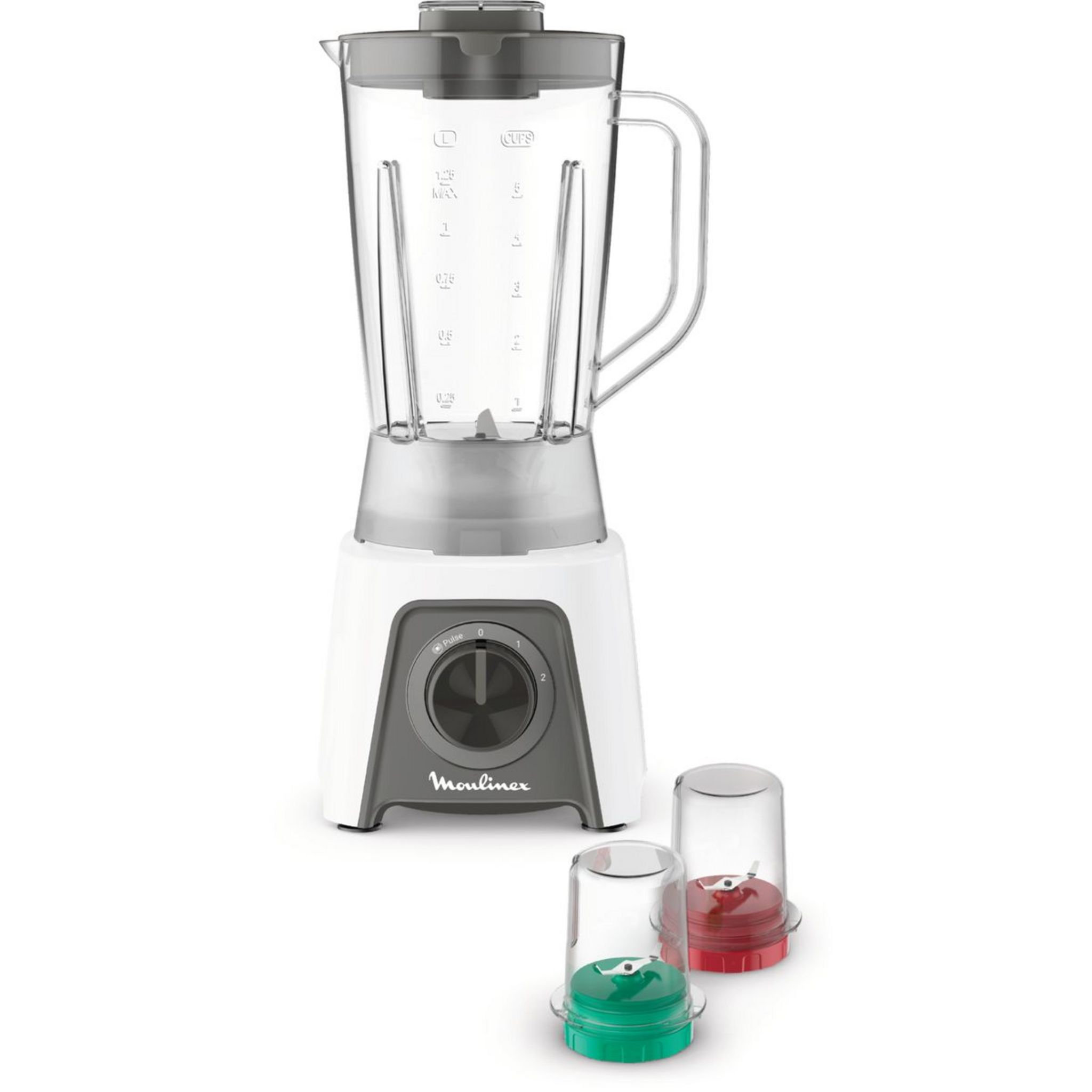 MOULINEX Blender avec hachoir et broyeur LM2C3110 - Blanc