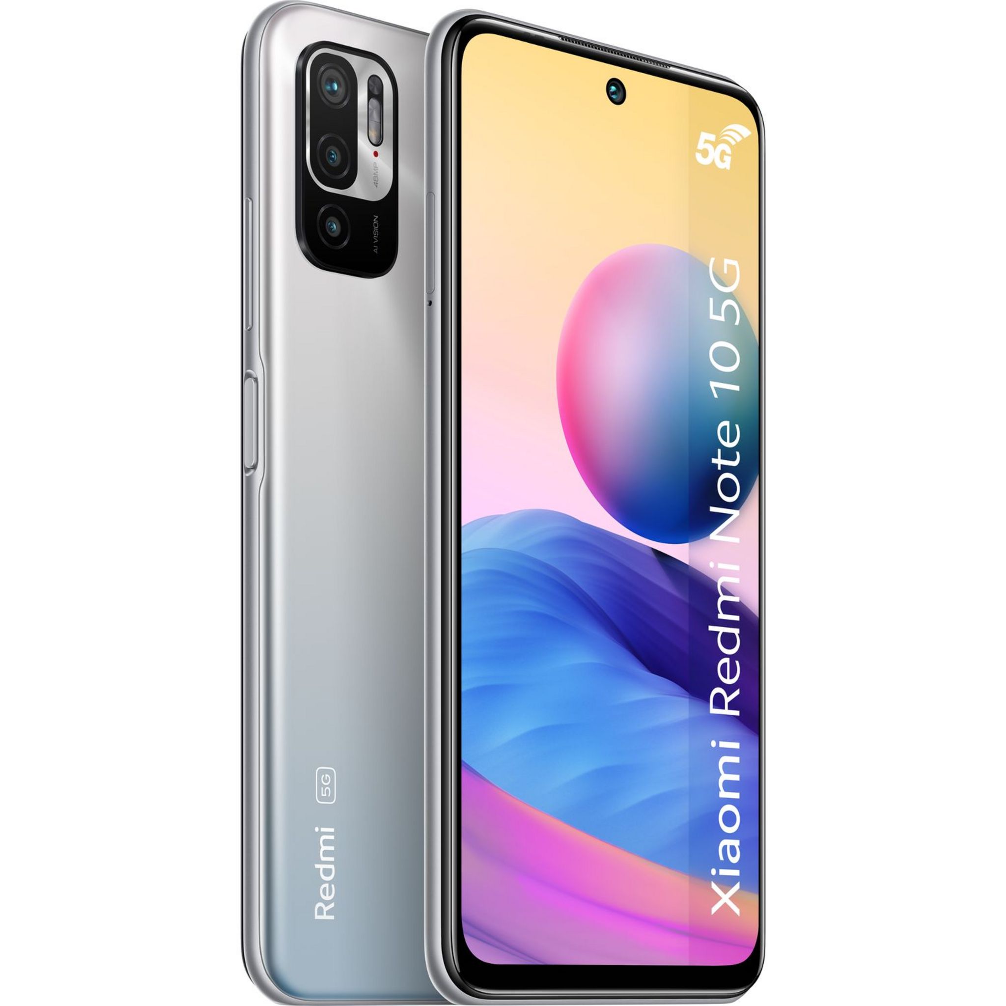 Voir la diapositive 6 : XIAOMI Smartphone Redmi Note 10 5G  64 Go  6.5 pouces  Argent  Double Sim