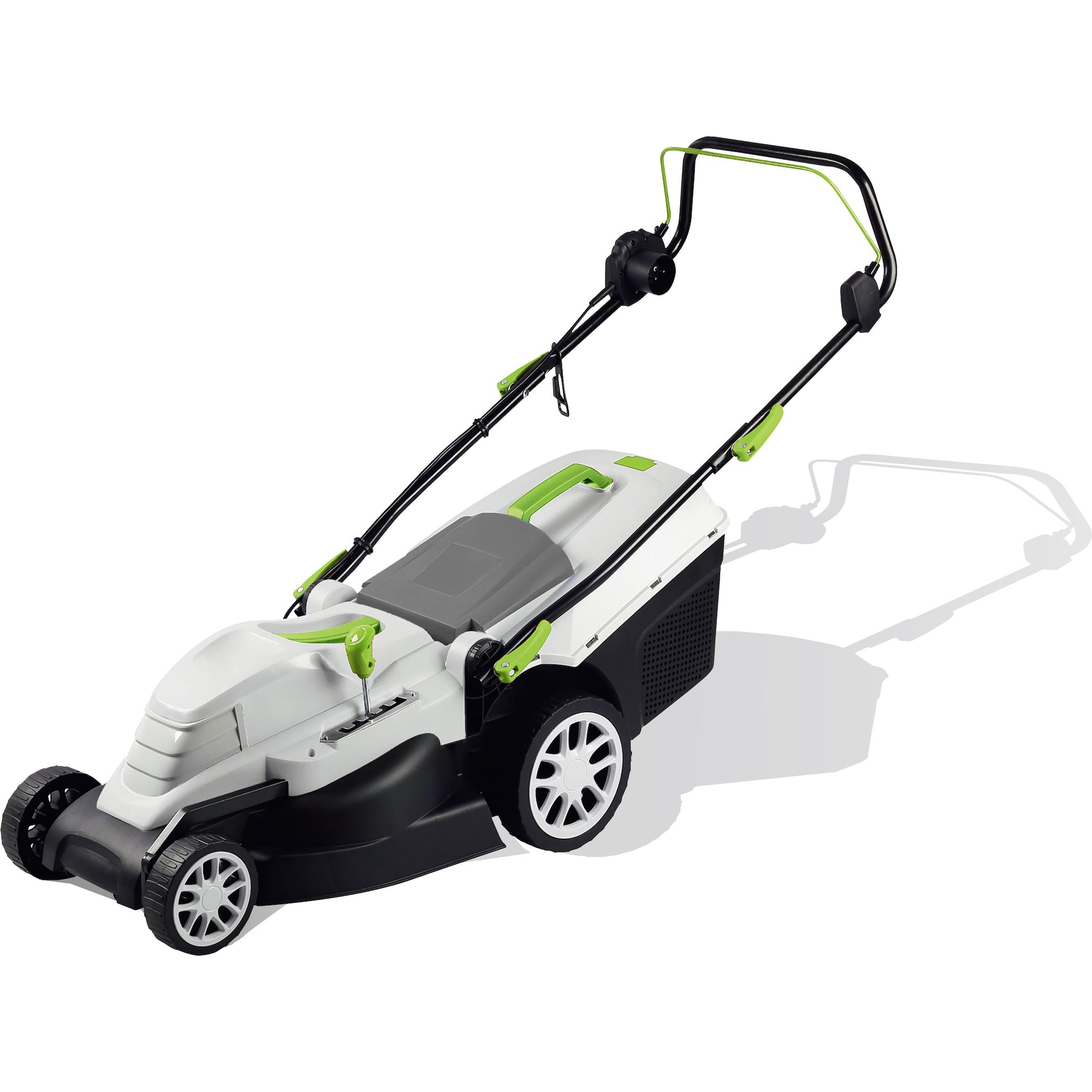 GARDENSTAR Tondeuse à gazon électrique 1600W coupe 38cm avec fonction paillage