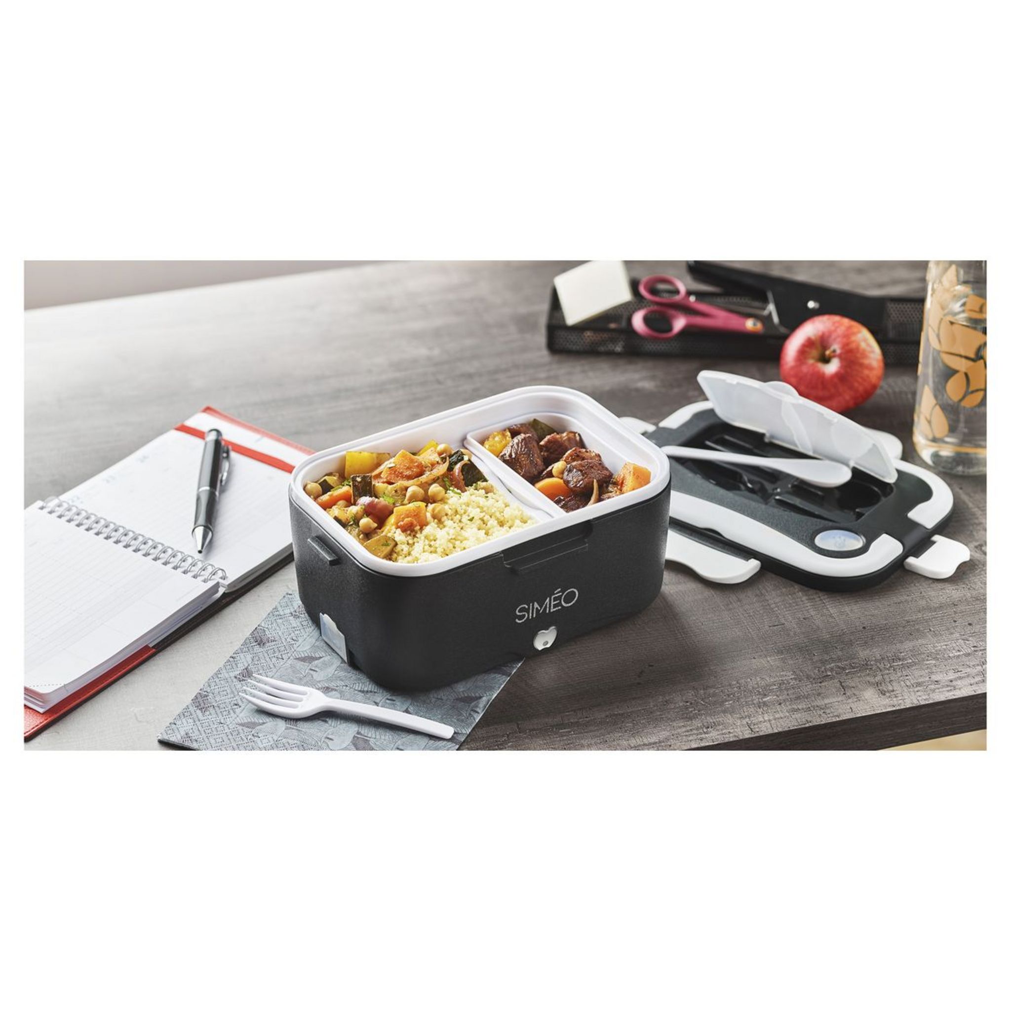 Voir la diapositive 4 : SIMEO Gamelle chauffante LBE195 - Noir